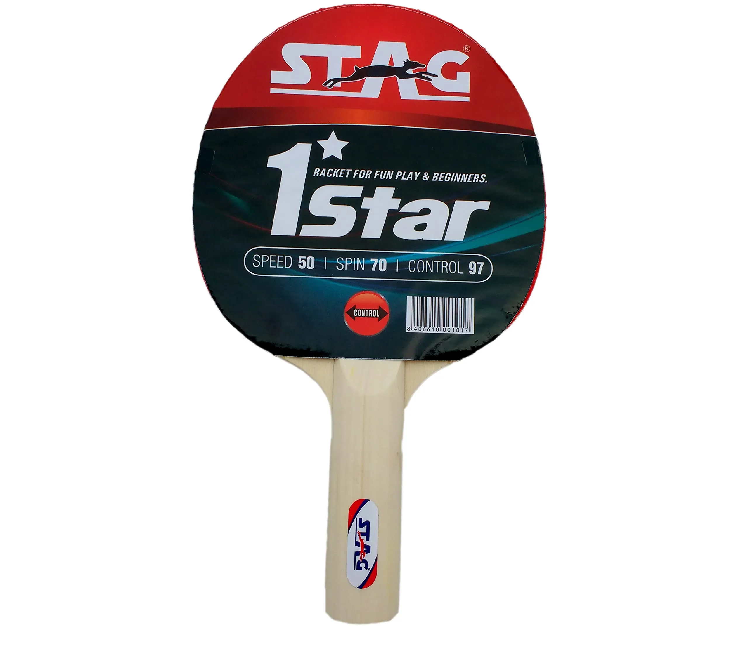 1 Star Table Tennis Racquet(Multi- Color | 148 Grams | Beginner)