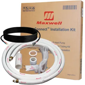 1/4" x 1/2" Mini Split Refrigerant Line Set - 33’ Length Factory Flared with Interconnecting Electrical Wires