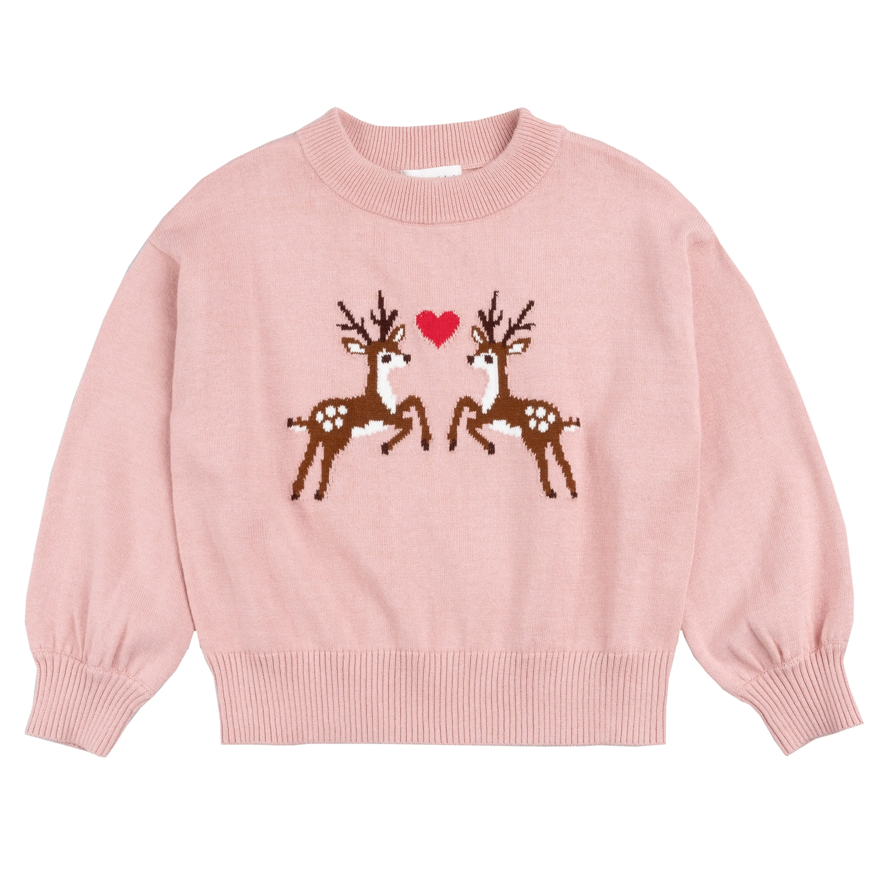 2 Piece Girls Reindeer Sweater & Leggings