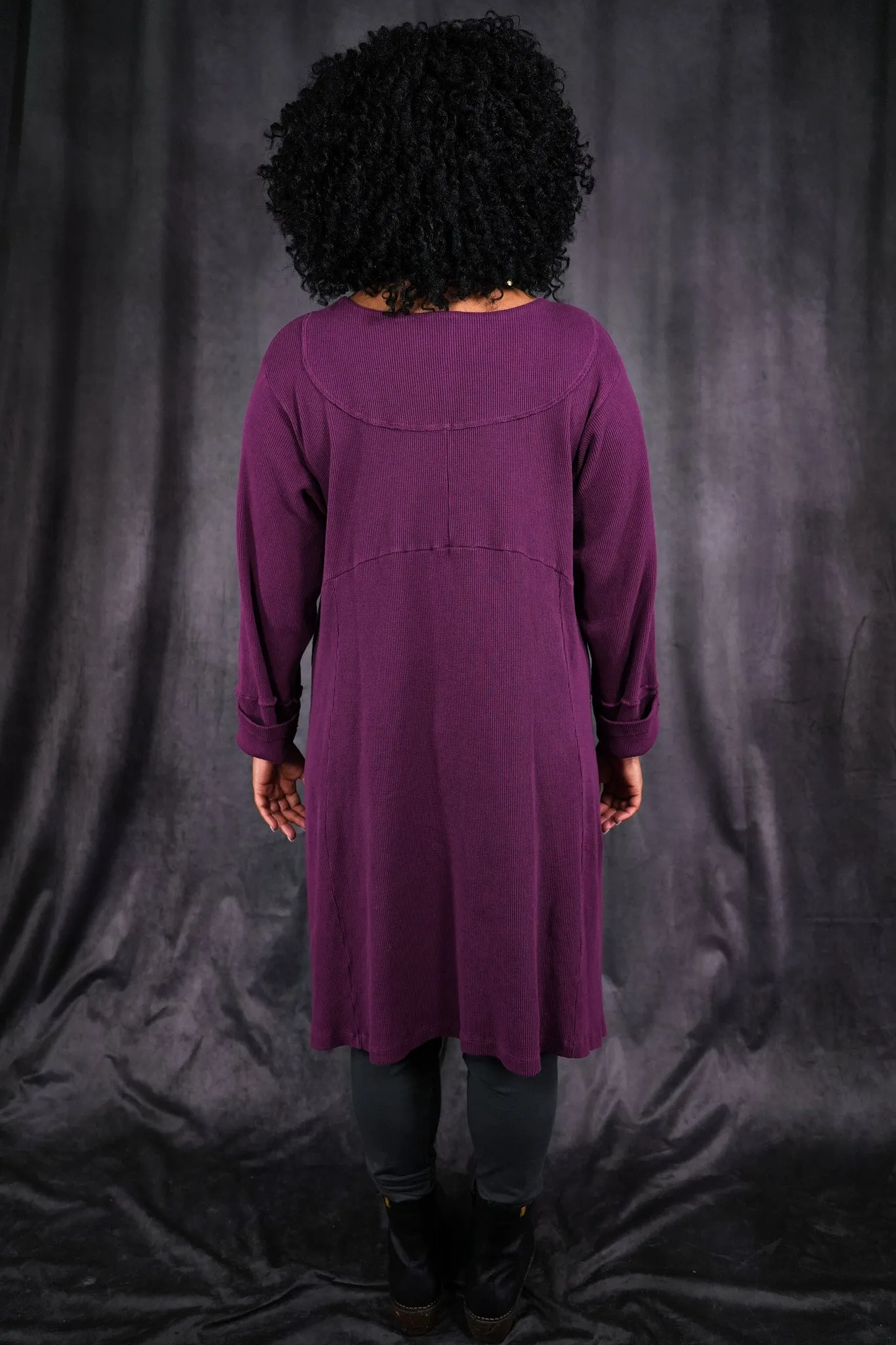 2133 Thermal Urchin Dress Tyrian