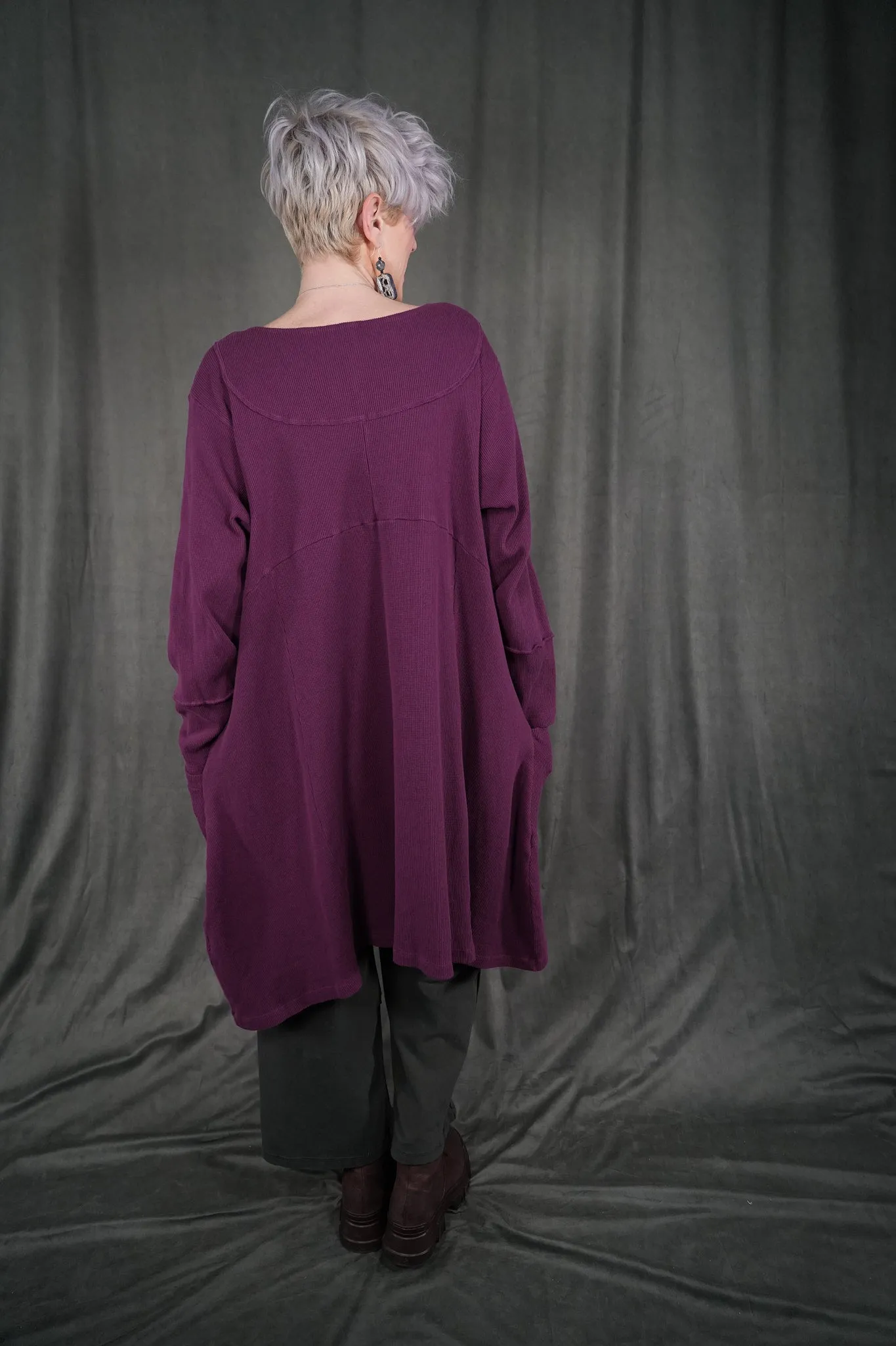 2133 Thermal Urchin Dress Tyrian
