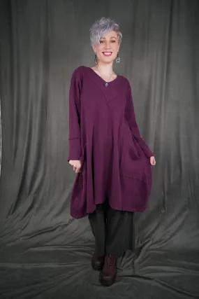 2133 Thermal Urchin Dress Tyrian