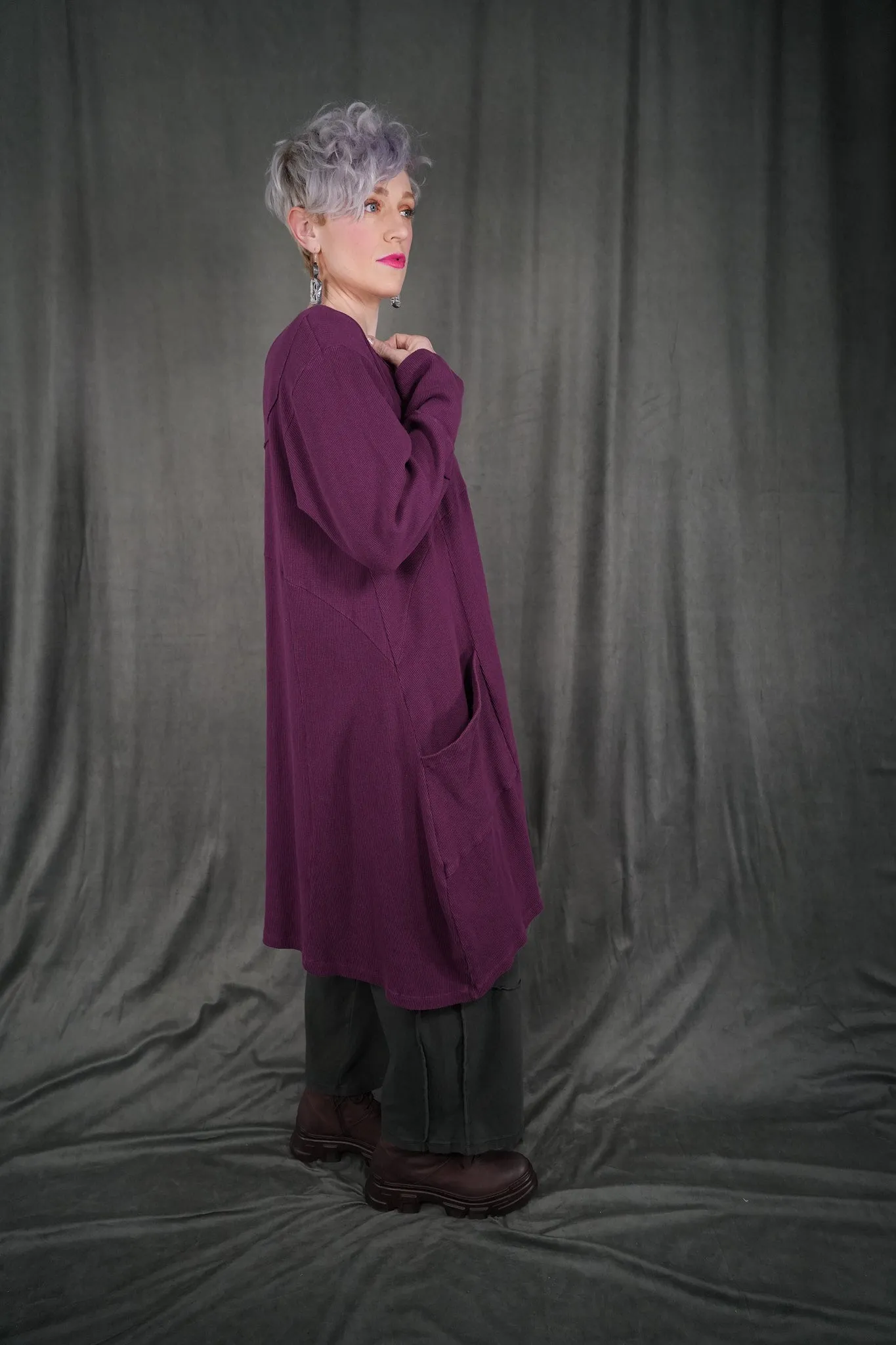 2133 Thermal Urchin Dress Tyrian