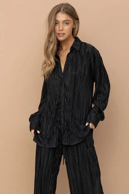 ACCORDIAN TOP AND PANT SET