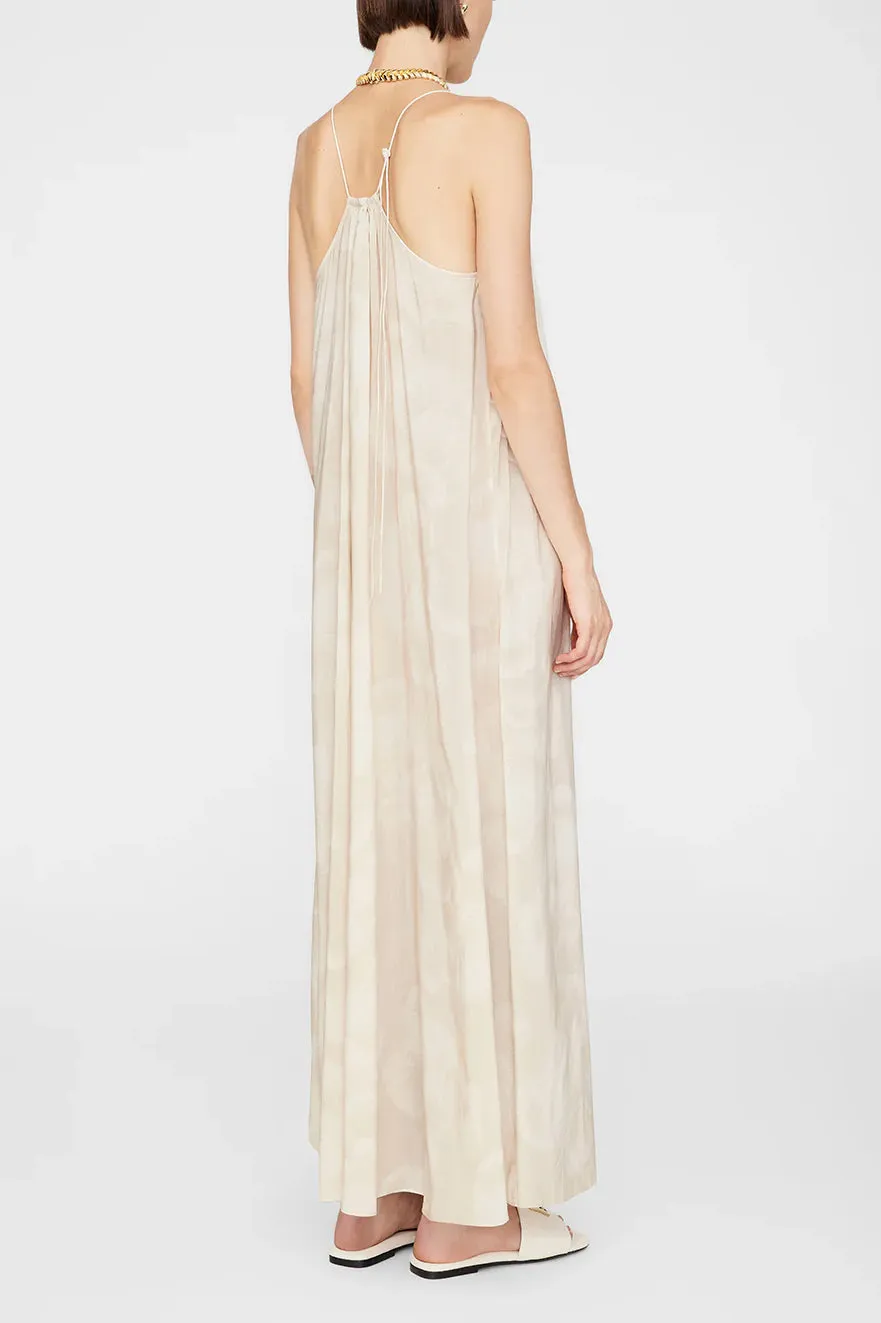 Aida Maxi Dress in Oat Mushroom Print