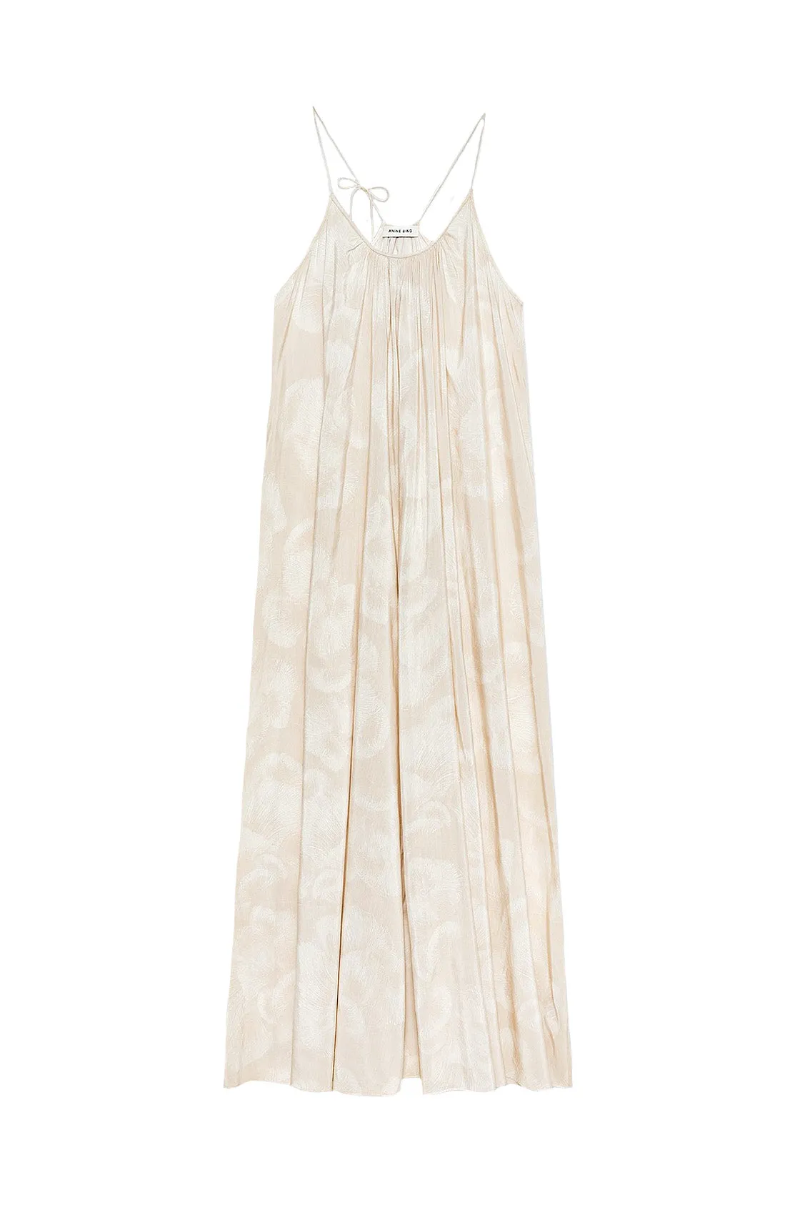 Aida Maxi Dress in Oat Mushroom Print