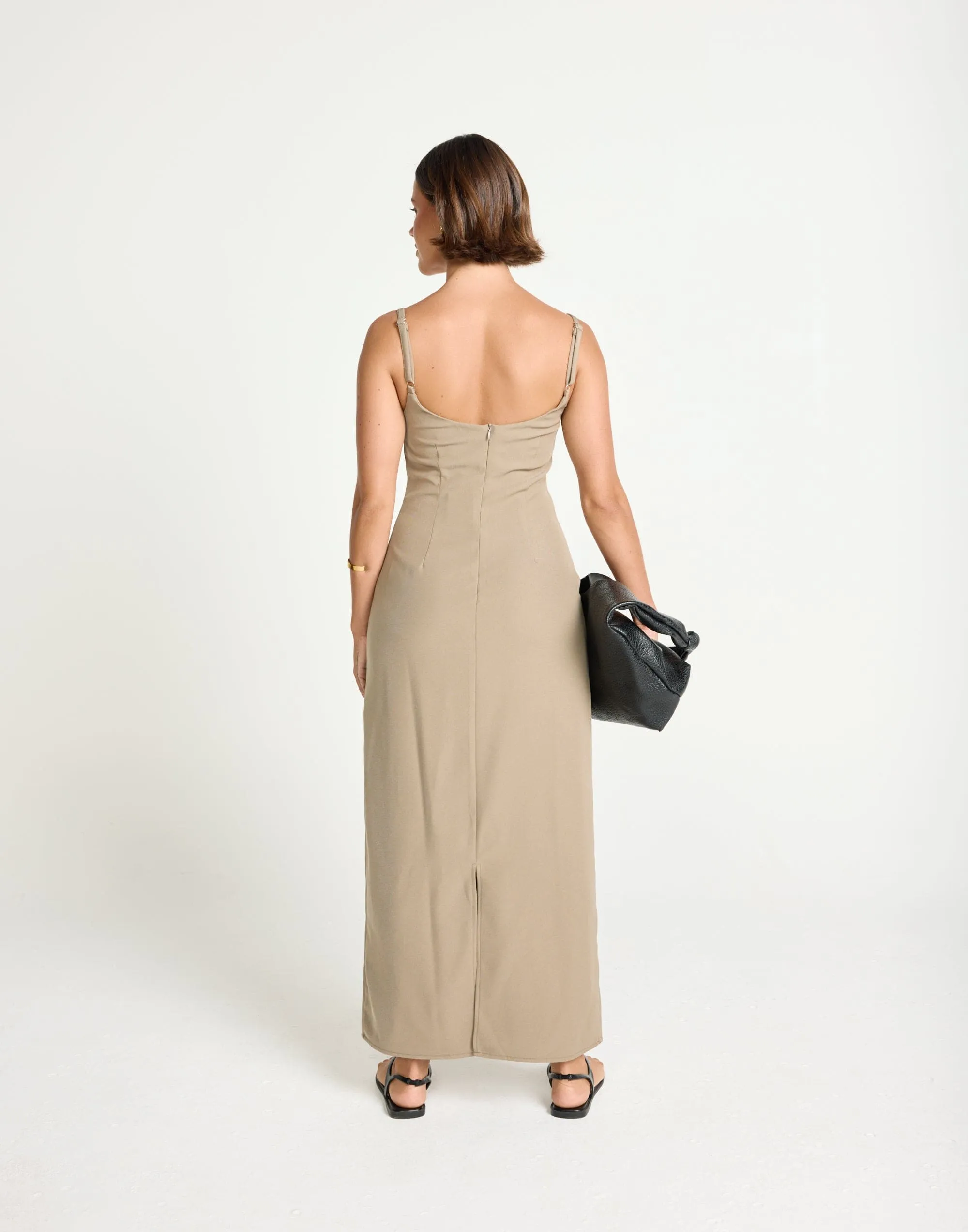 Alistair Maxi Dress (Stone)