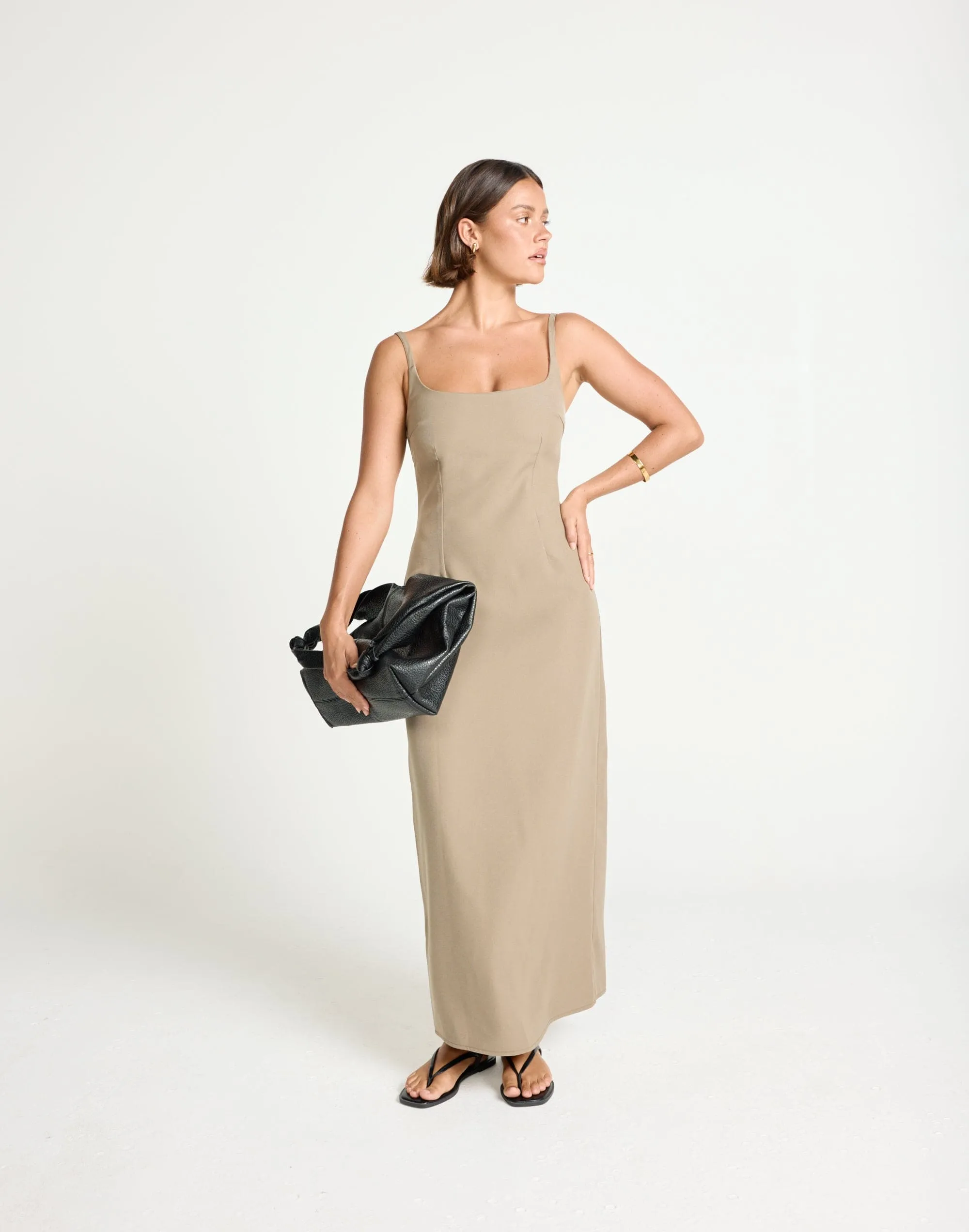 Alistair Maxi Dress (Stone)