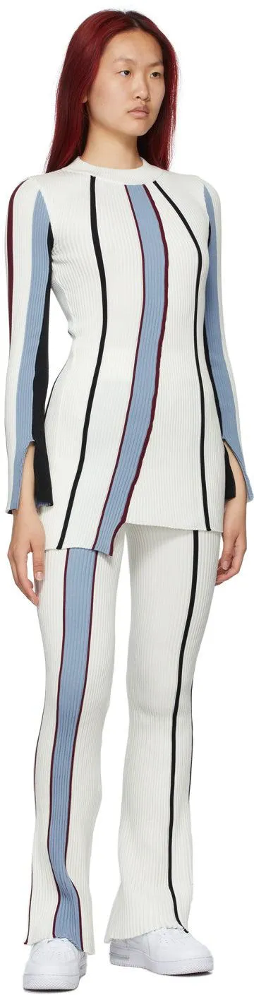 AMBUSH Off-White Cotton Rib Knit Lounge Pants