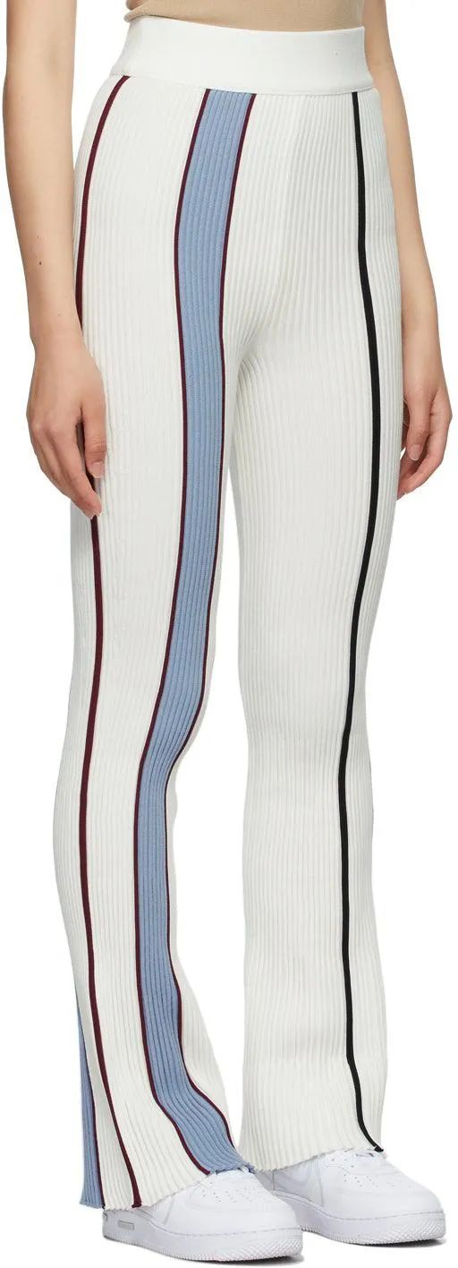AMBUSH Off-White Cotton Rib Knit Lounge Pants