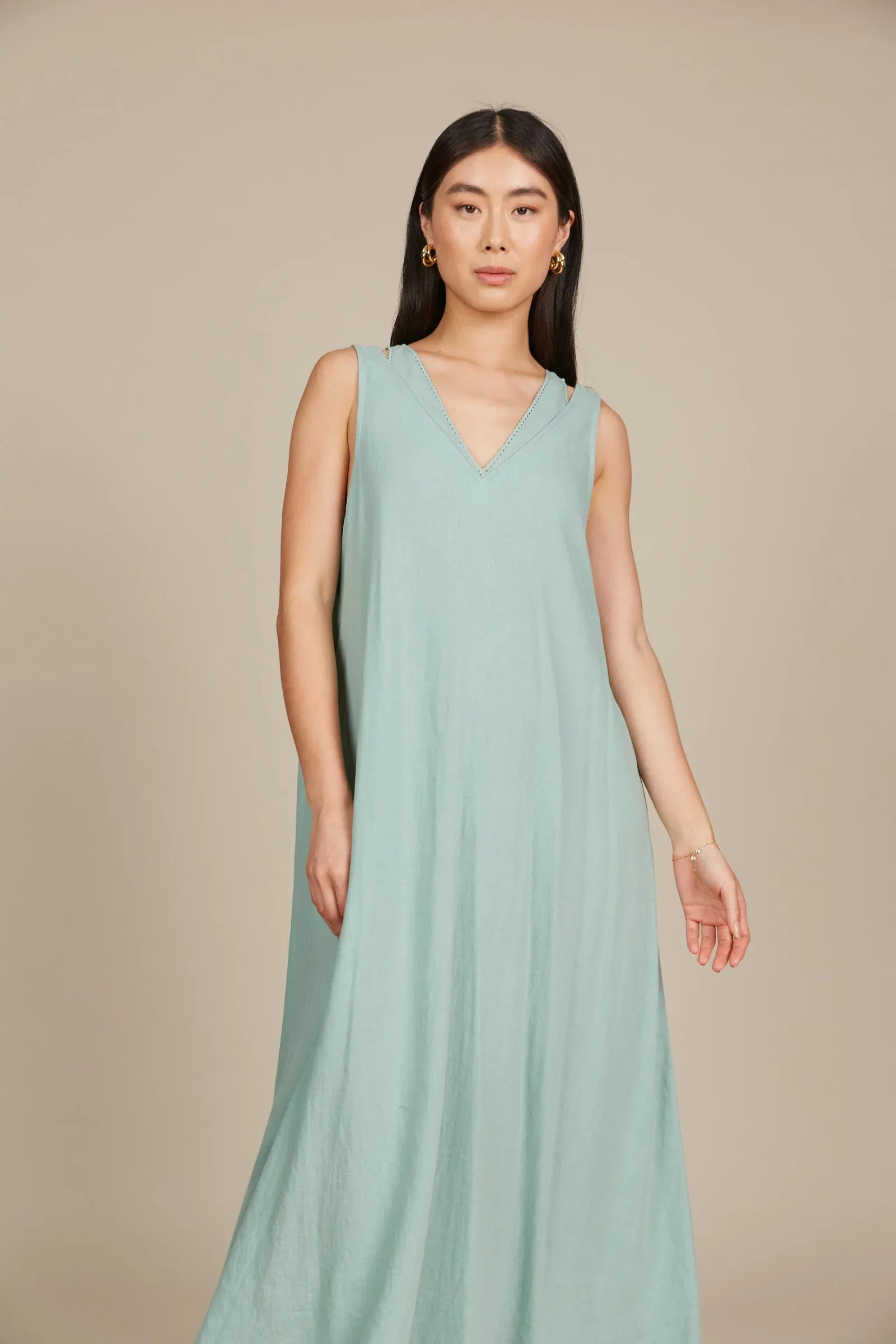 Amelie Tank Maxi Seafoam