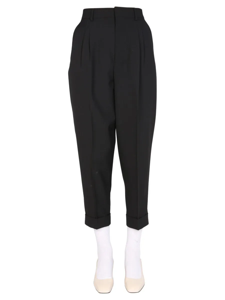 AMI Pleated High Waist Pants