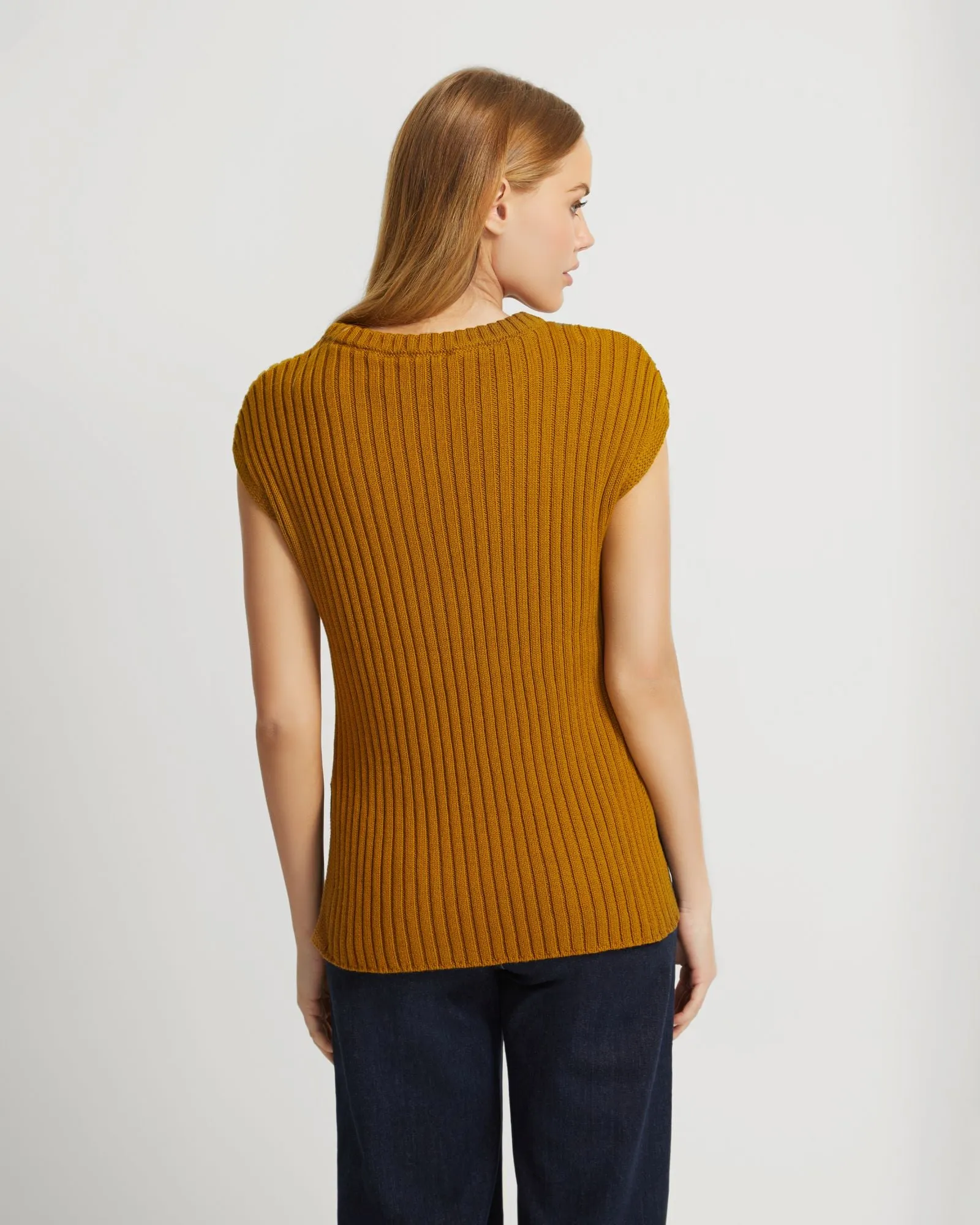 Aria Cotton Knit Vest