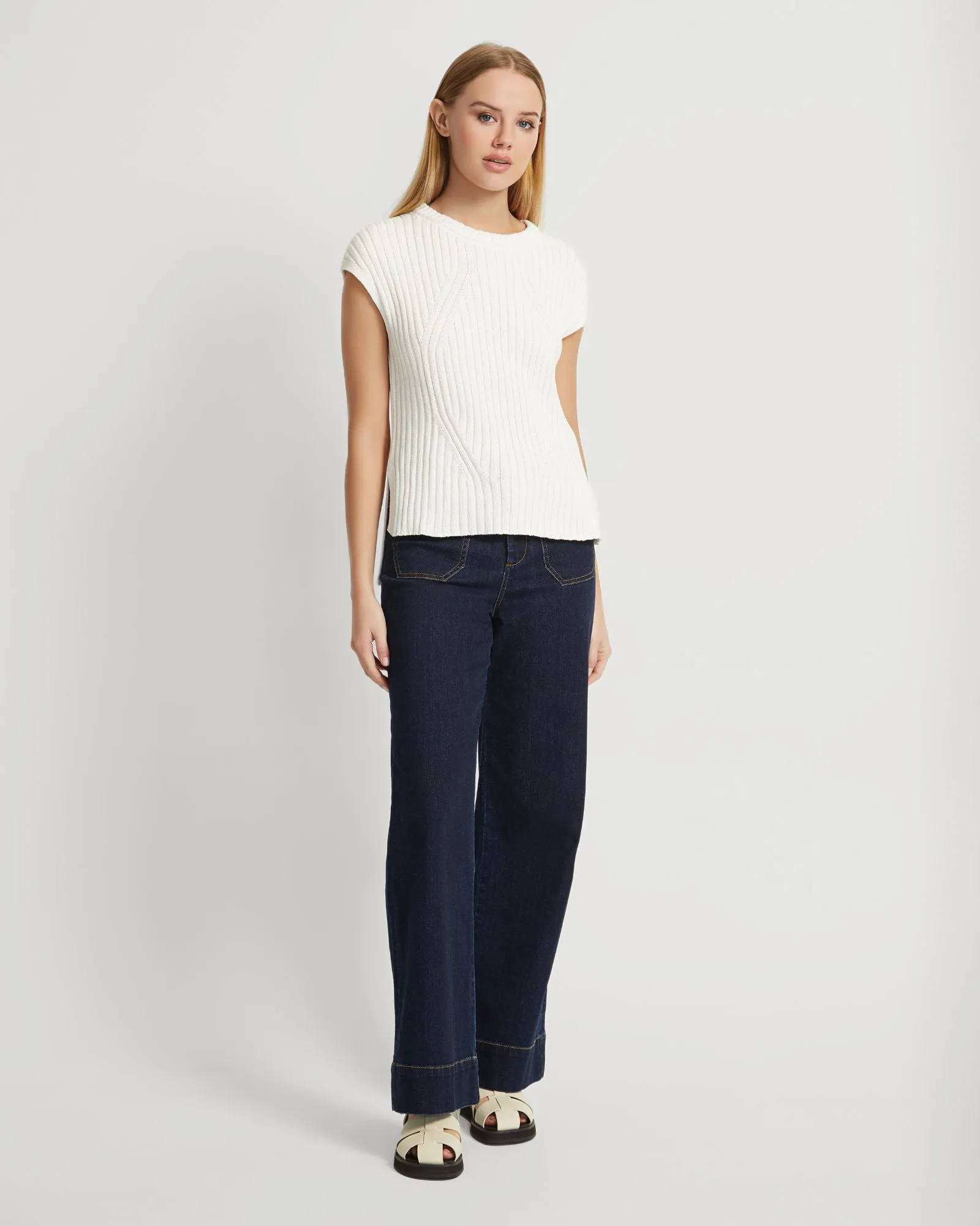 Aria Cotton Knit Vest