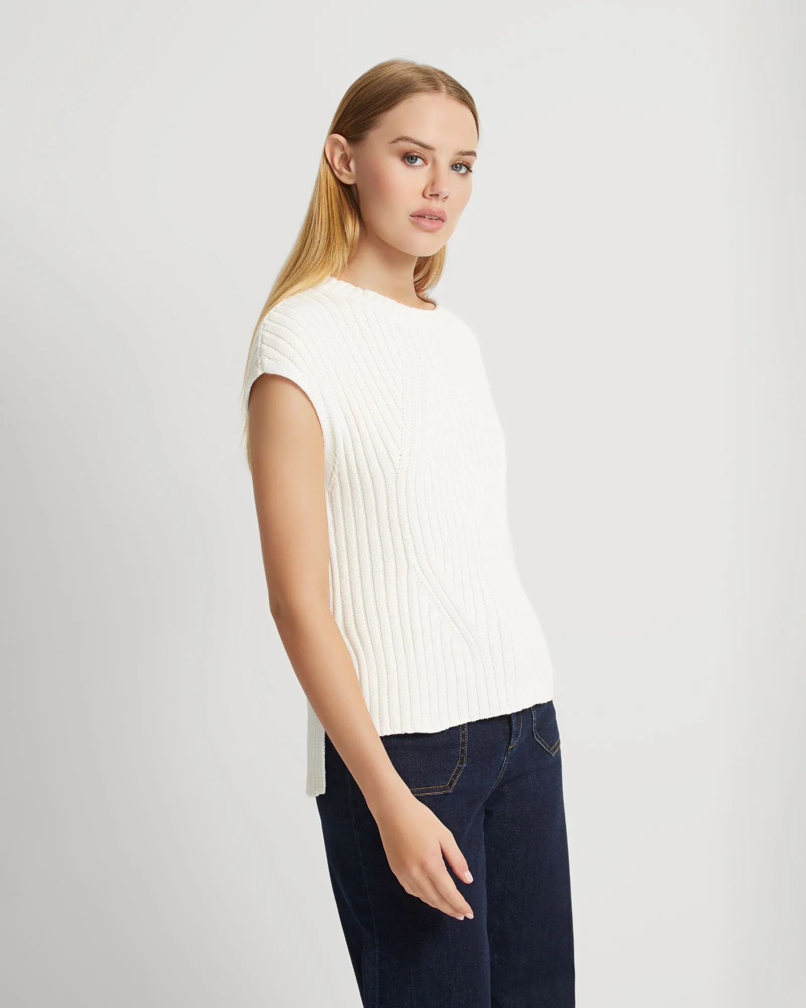 Aria Cotton Knit Vest