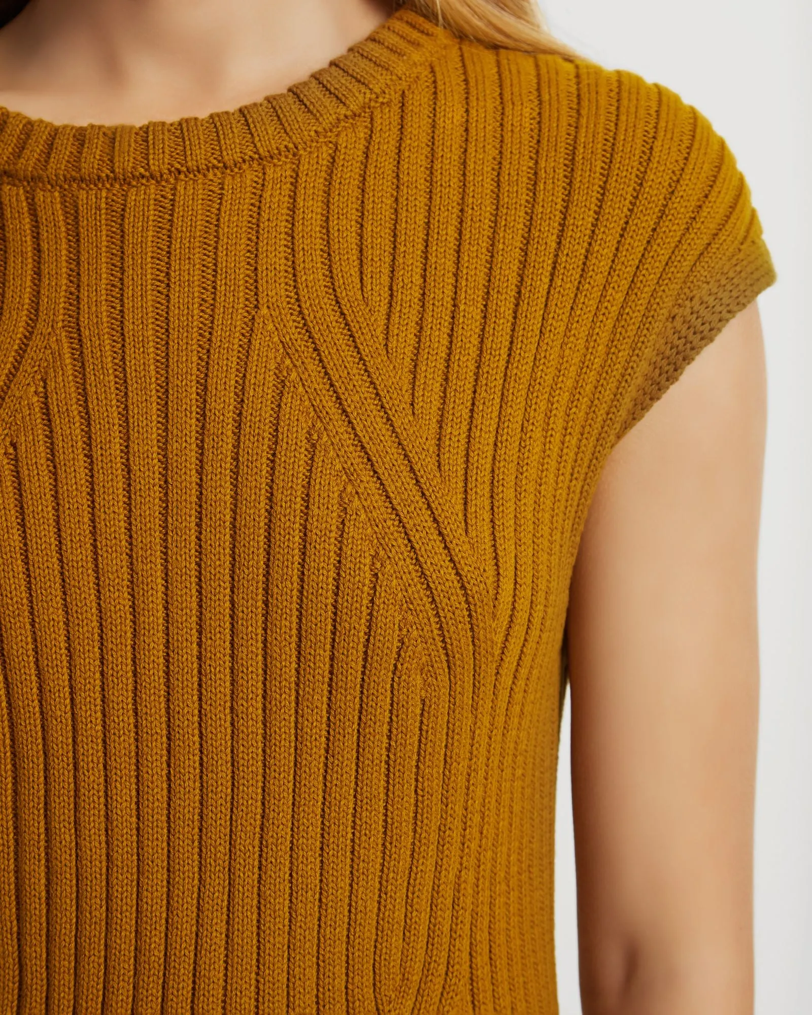 Aria Cotton Knit Vest