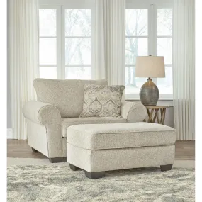 Benchcraft Haisley Stationary Fabric Chair with Ottoman 3890114/3890123