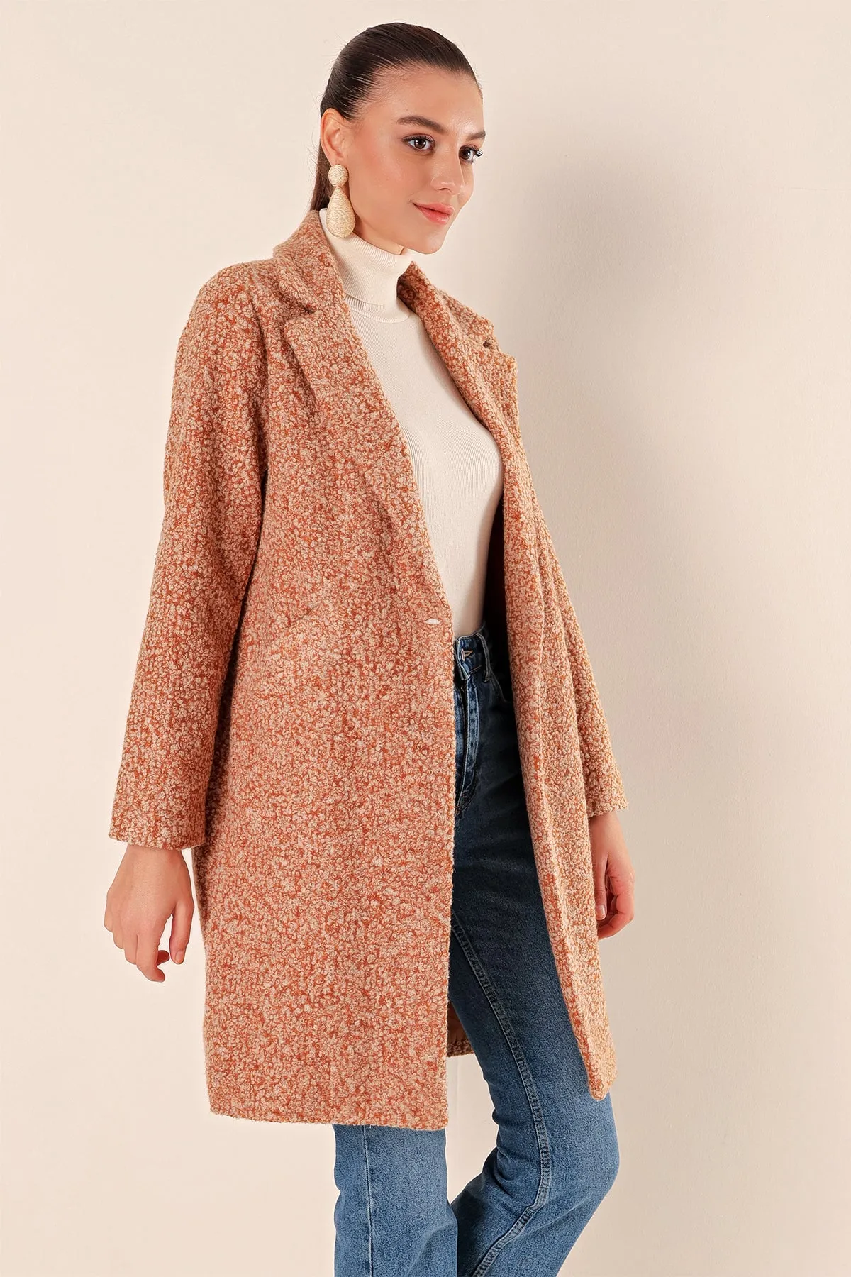 BGD Women Oversized Stamp Coat - M. Brown - Avondale