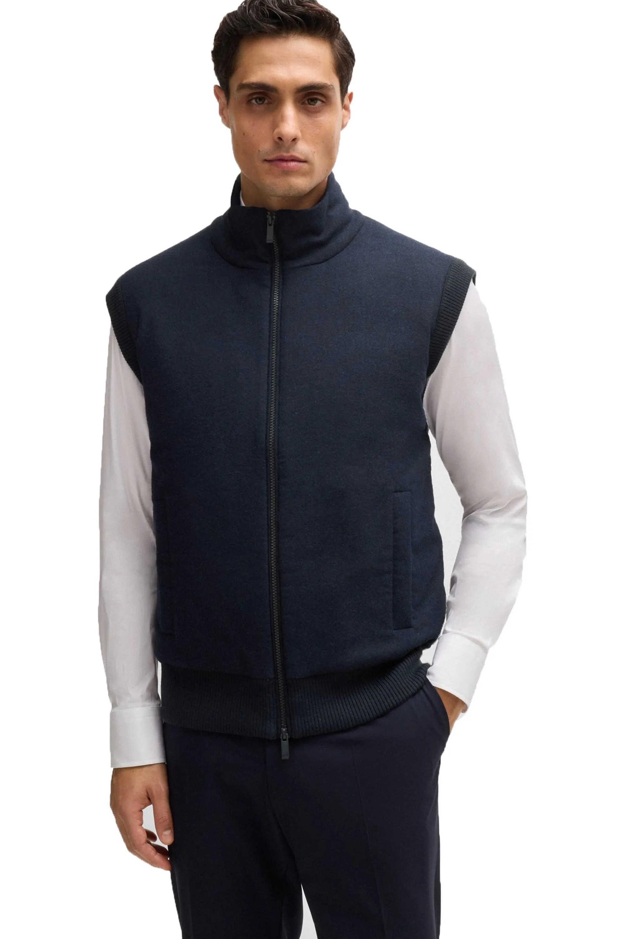 Boss P-eflanolo Gilet Dark Blue