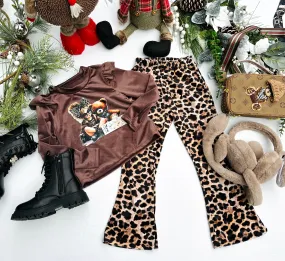 Brown velvet set