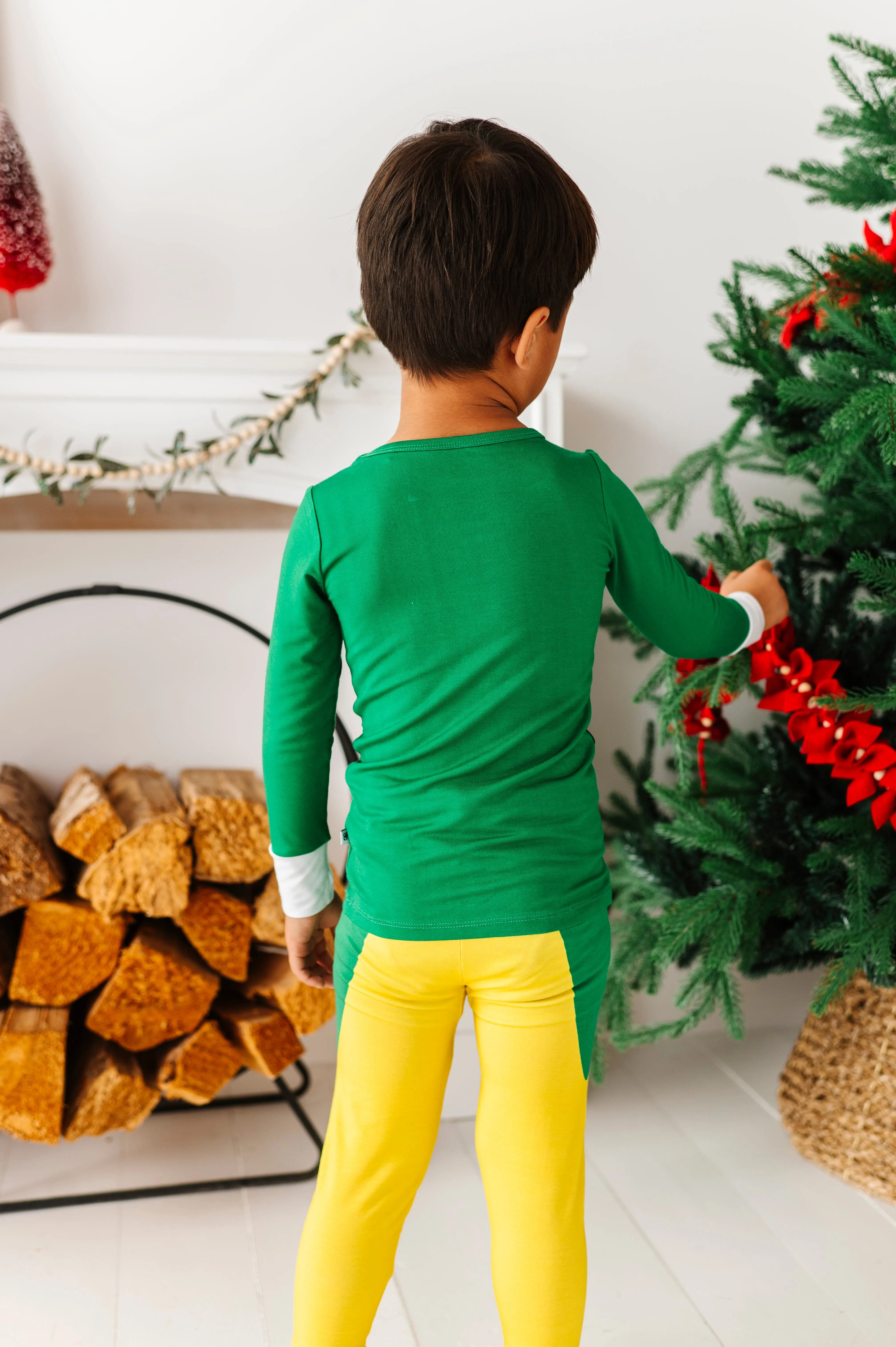 Buddy The Elf™ Costume Two-Piece Fold Over Waistband Pajama Set