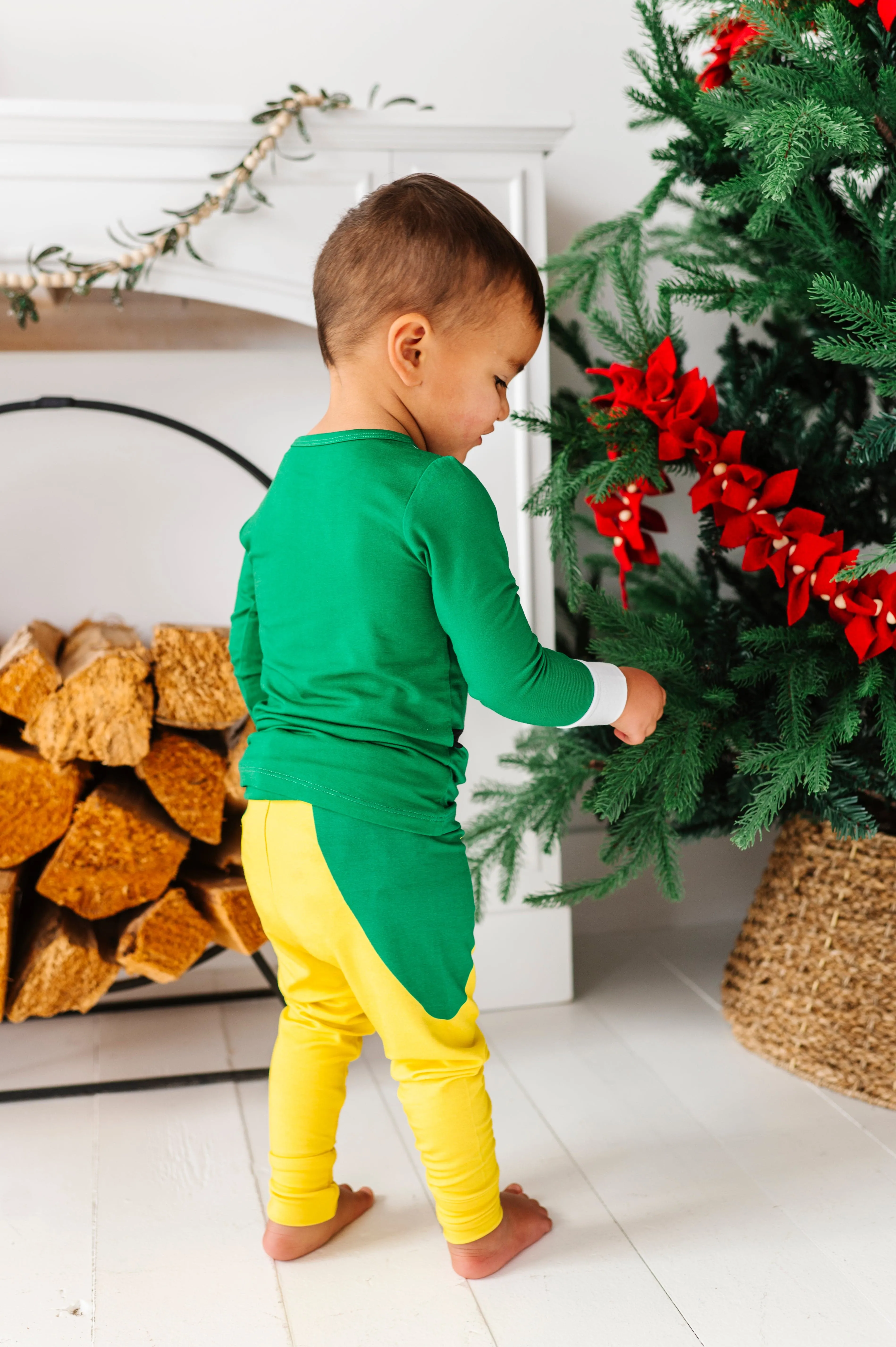 Buddy The Elf™ Costume Two-Piece Fold Over Waistband Pajama Set