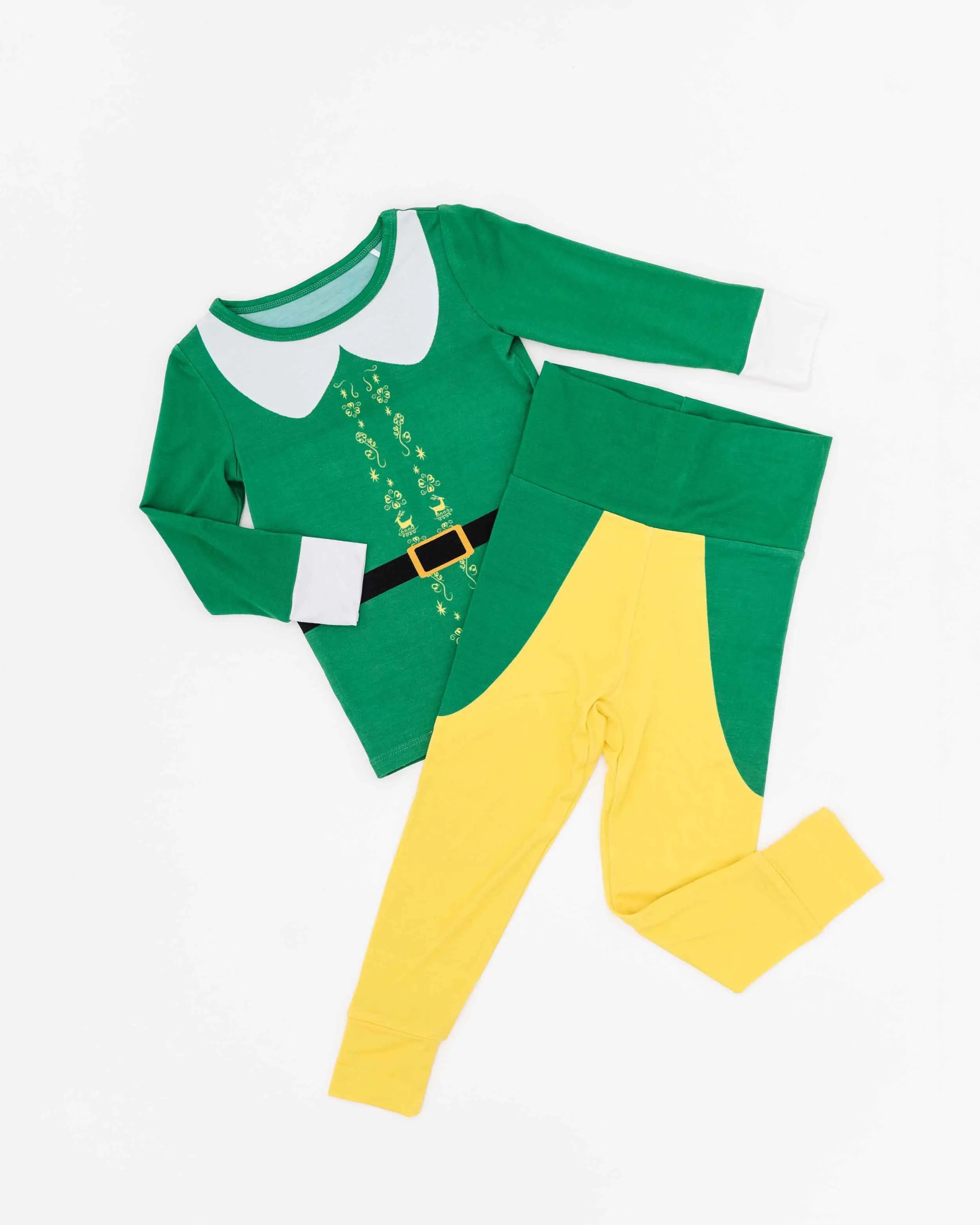 Buddy The Elf™ Costume Two-Piece Fold Over Waistband Pajama Set