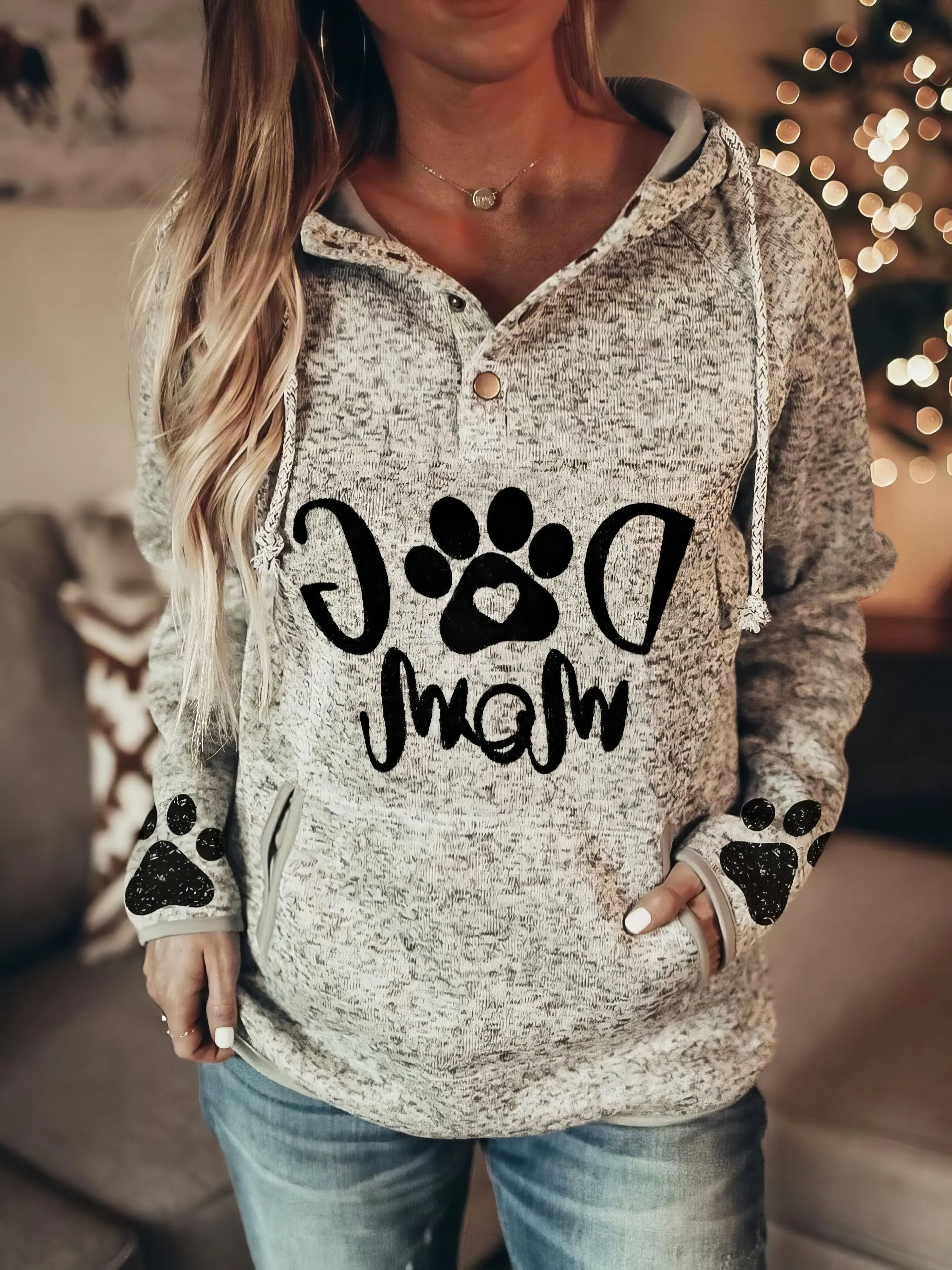 Button-Down Sweatshirt