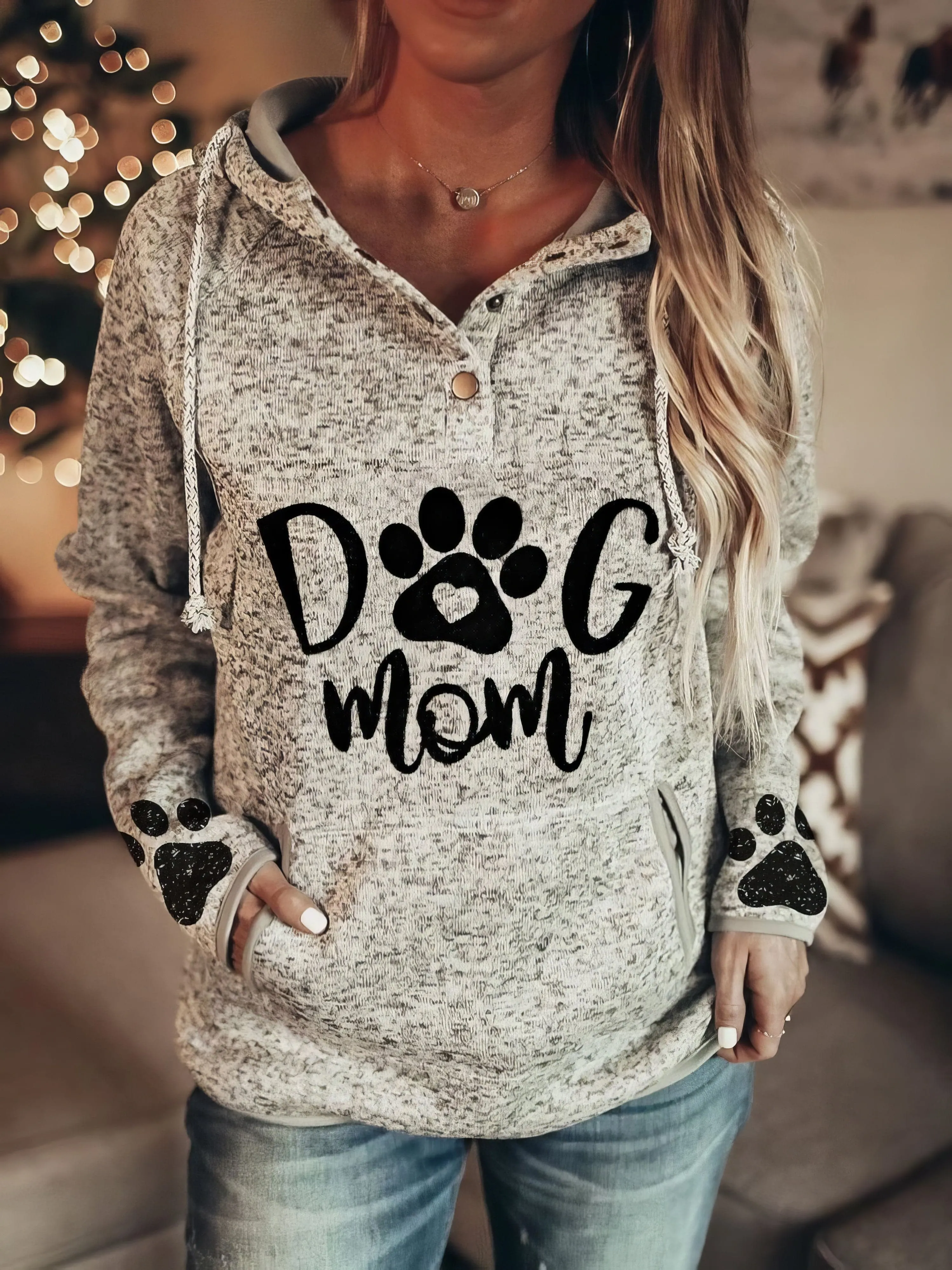Button-Down Sweatshirt