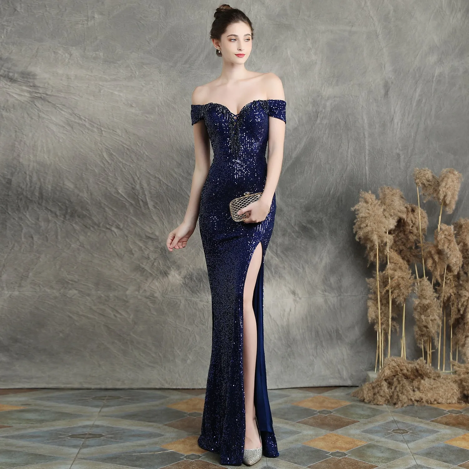 Calliope-16617-Long Slim Formal Dress