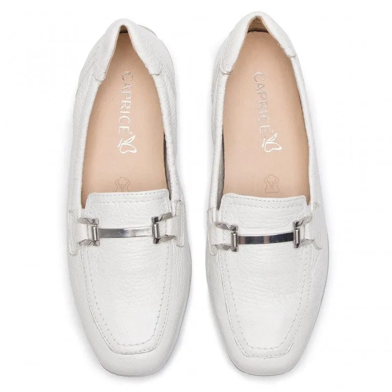 Caprice Loafer Slip On in White