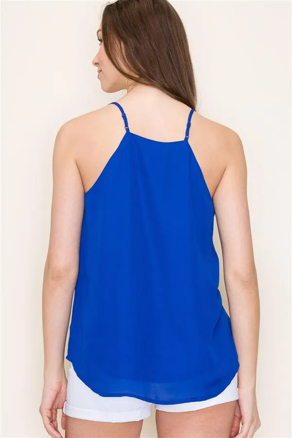Chiffon Cami V-Neck Tank Top