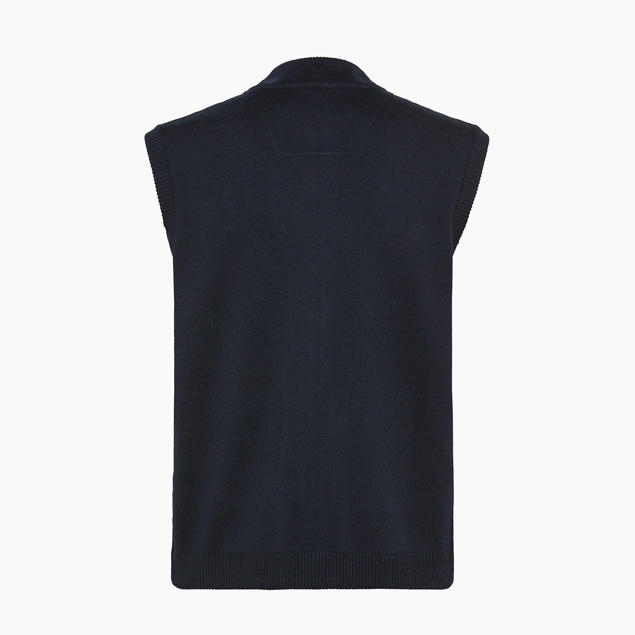 Claude knitted vest in extrafine wool