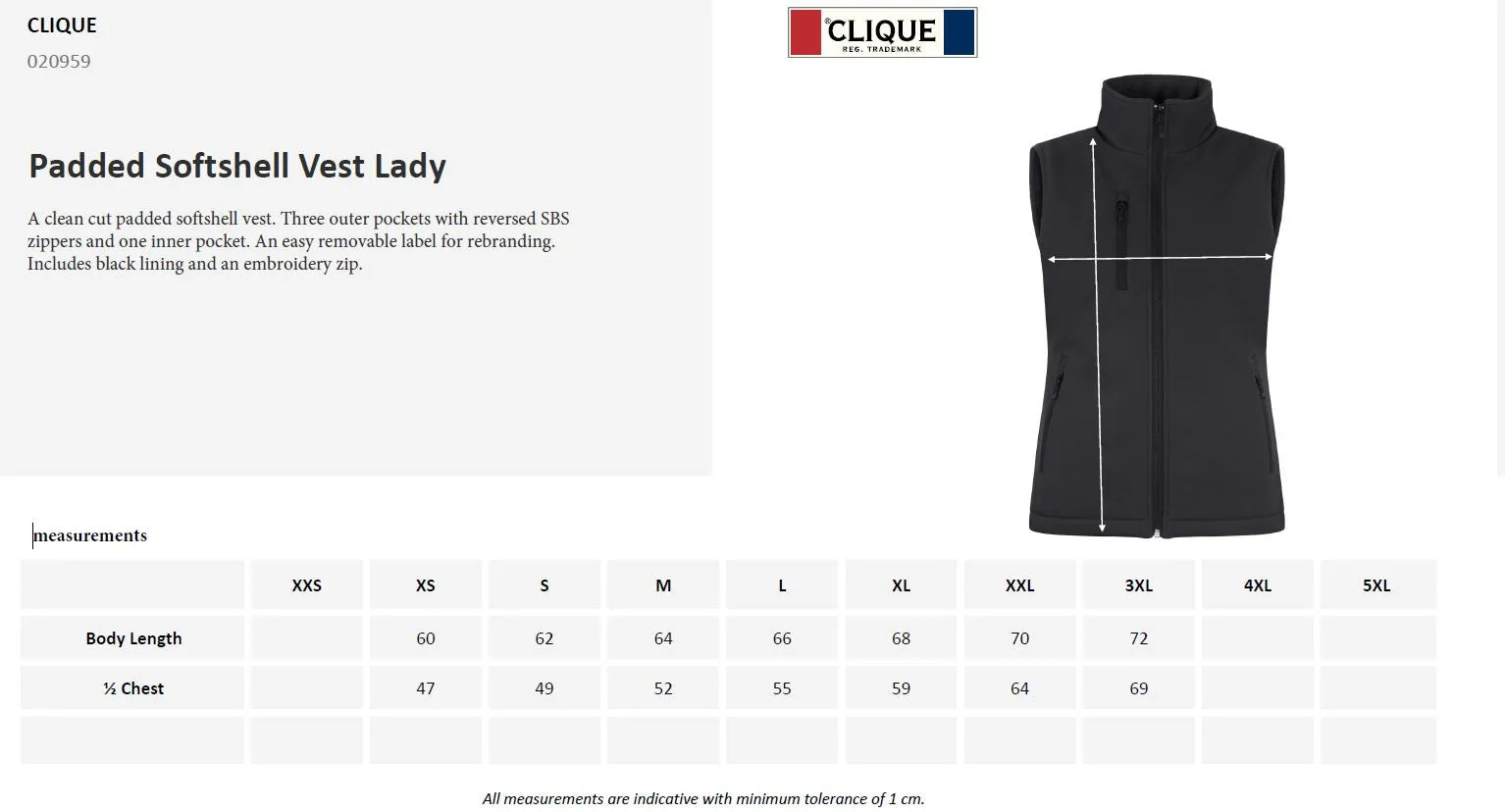 Clique Ladies Padded Softshell Gilet | Waterproof | Microfleece | 6 Colours | XS-2XL