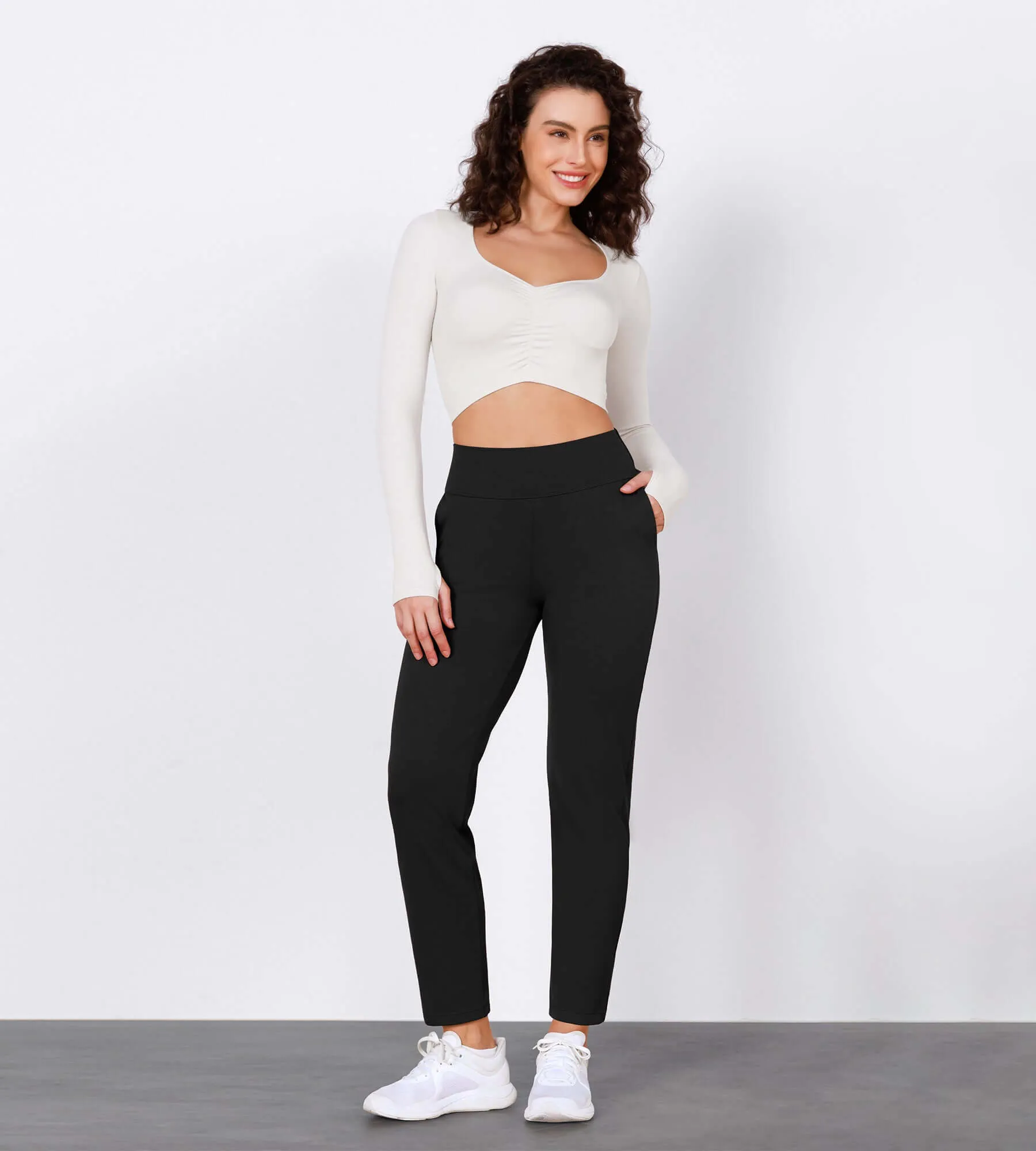 Cloud Feeling Lounge High Waist Jogger Pants with Pockets