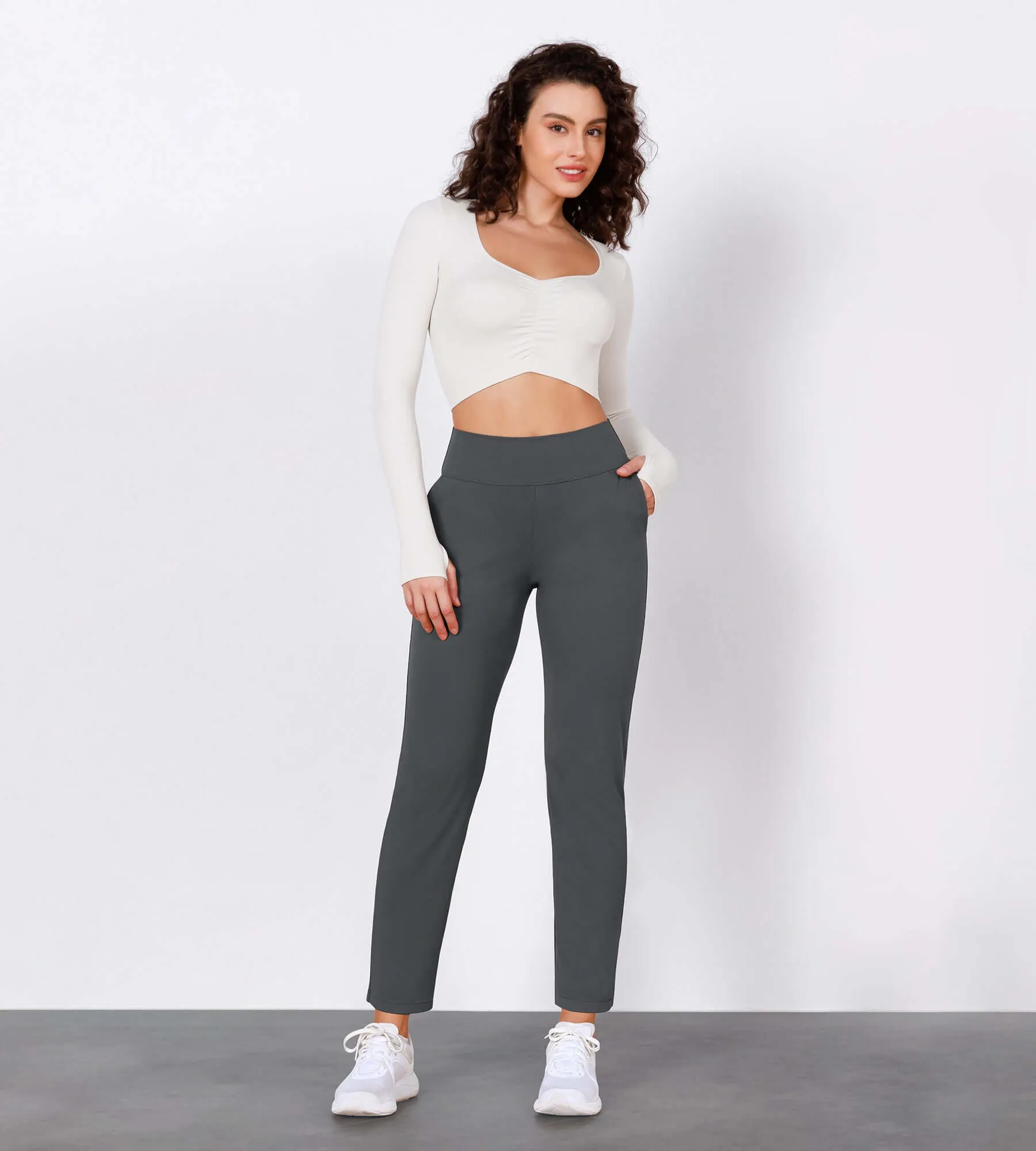 Cloud Feeling Lounge High Waist Jogger Pants with Pockets