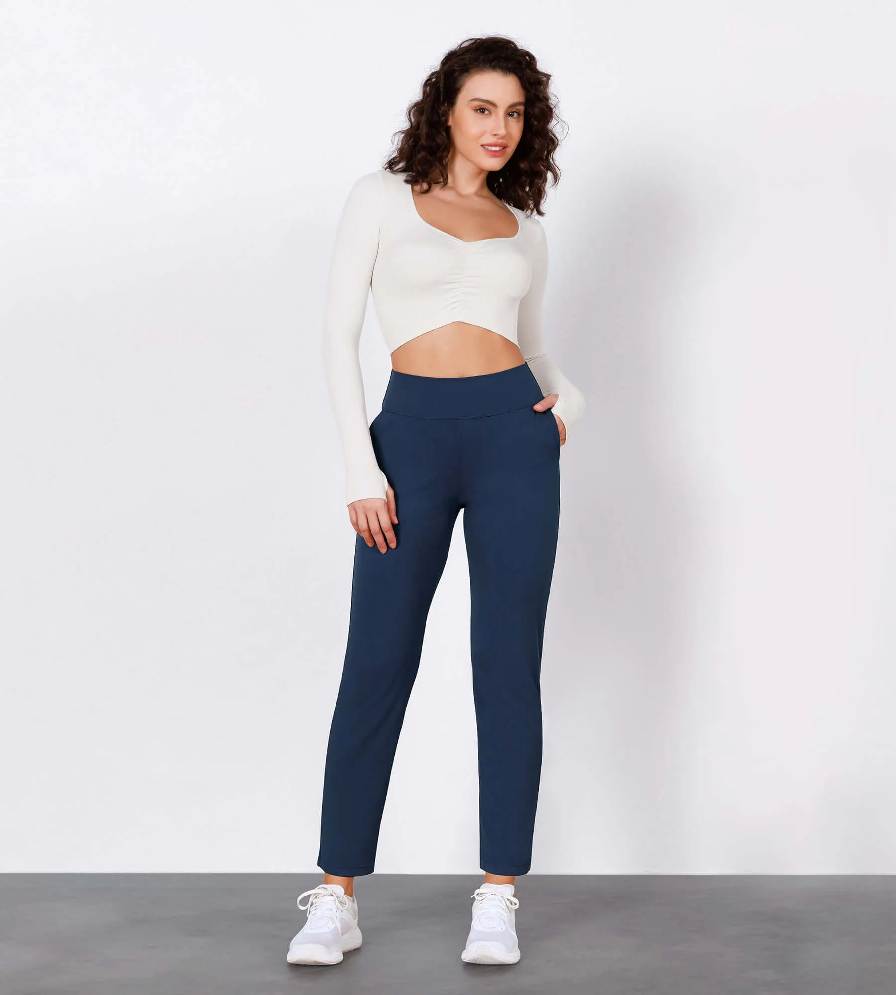 Cloud Feeling Lounge High Waist Jogger Pants with Pockets