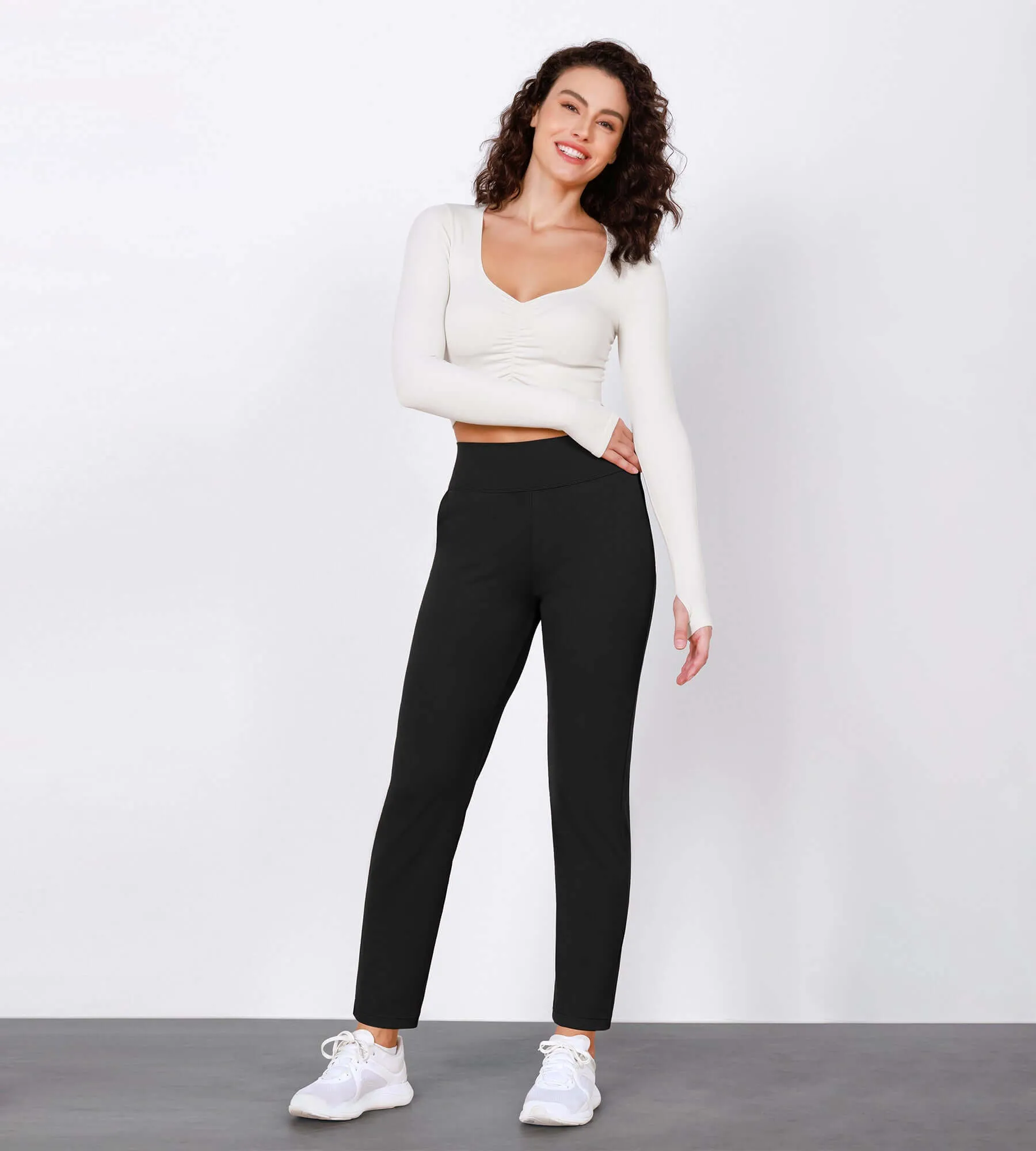 Cloud Feeling Lounge High Waist Jogger Pants with Pockets