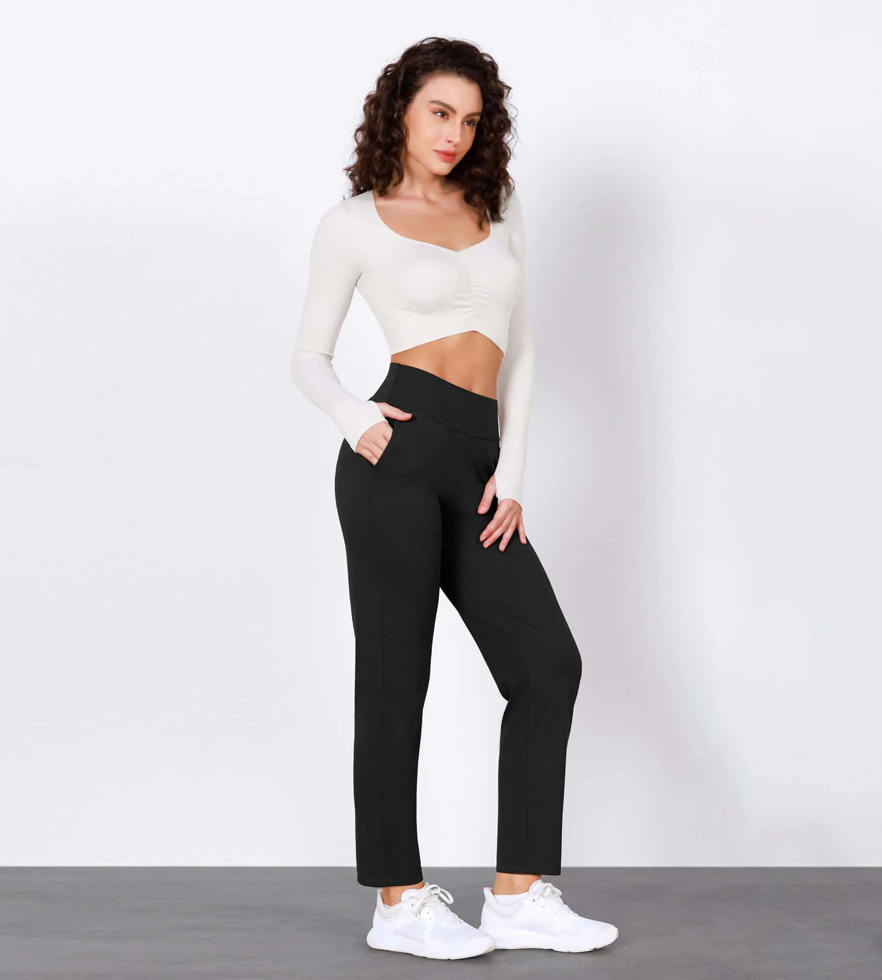 Cloud Feeling Lounge High Waist Jogger Pants with Pockets