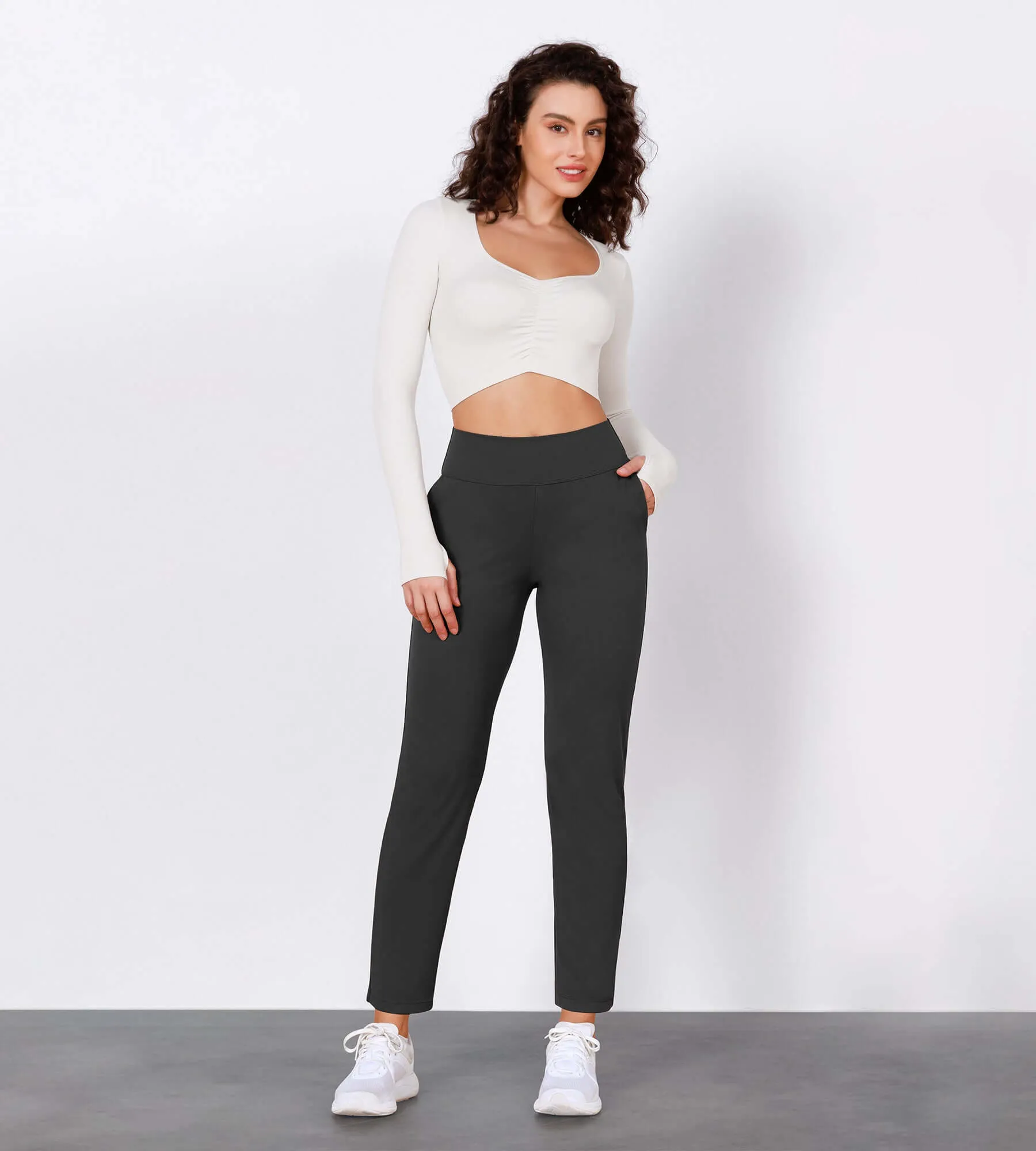 Cloud Feeling Lounge High Waist Jogger Pants with Pockets