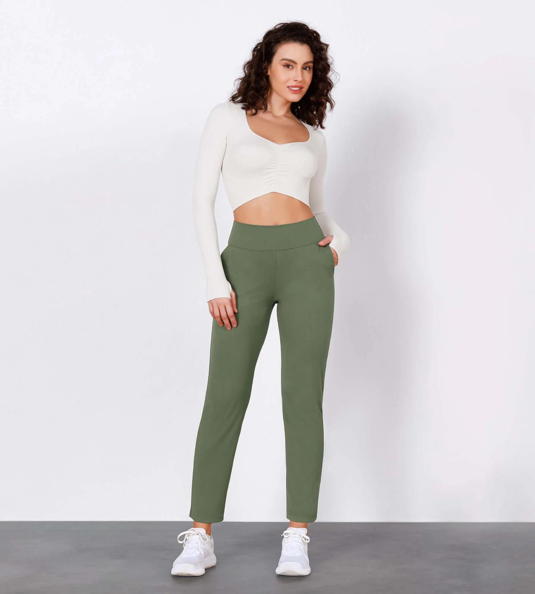 Cloud Feeling Lounge High Waist Jogger Pants with Pockets