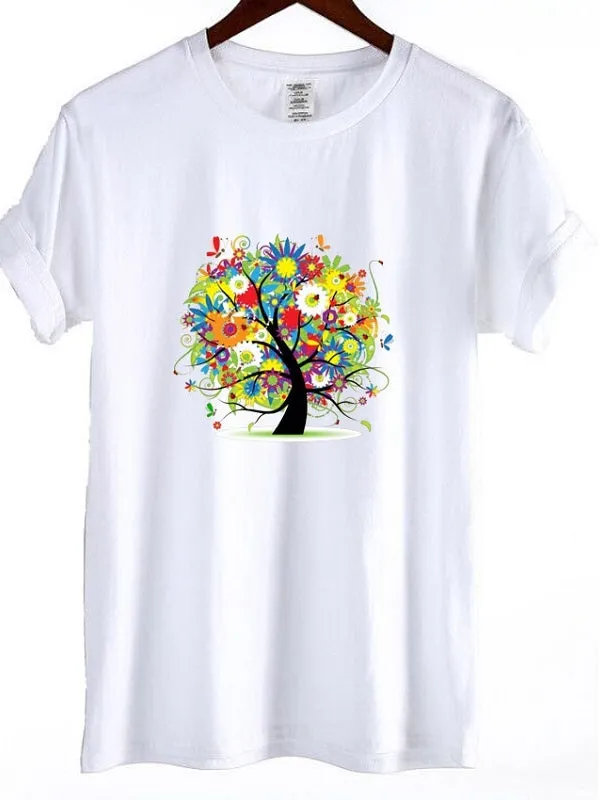 Colorful Flower Tree T-shirt
