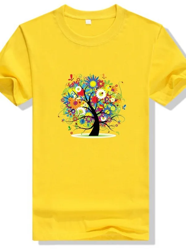 Colorful Flower Tree T-shirt