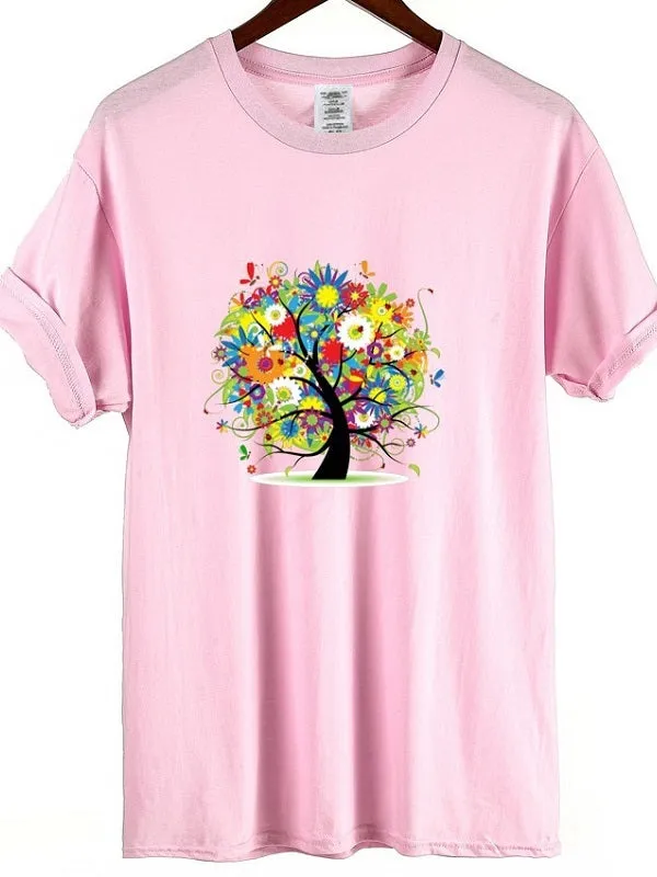 Colorful Flower Tree T-shirt