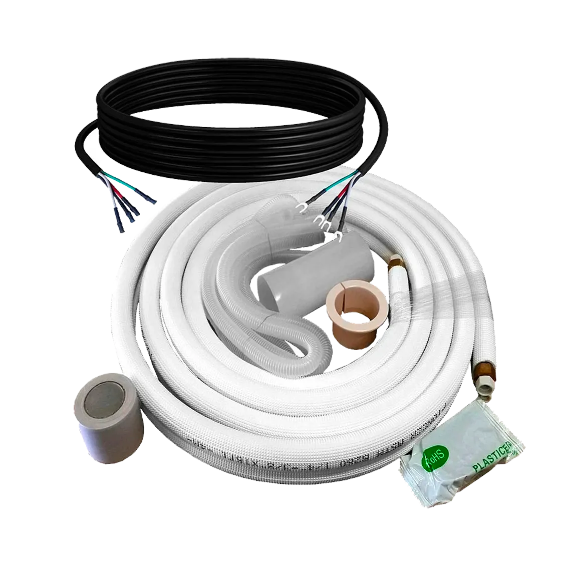 COPPER Ductless Mini Split Line Connection Accessory Kit, 3/8''-5/8''-16 ft FV-CPIK-01C