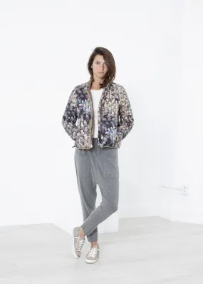 Deione Coat in Graphite Floral - More Choice