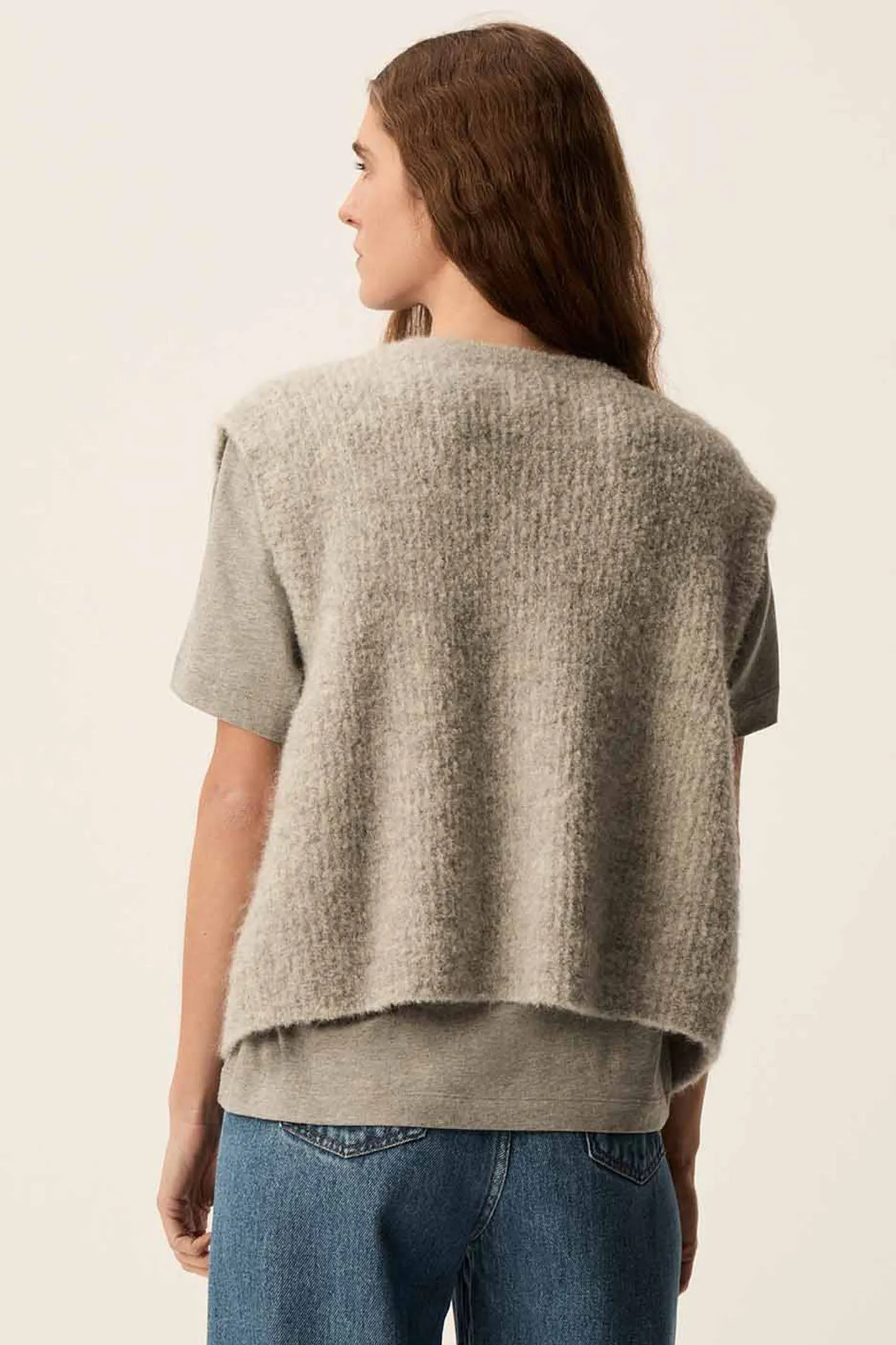 Des Petit Hauts Gilet Craig Gris Chine Grey 1E250013