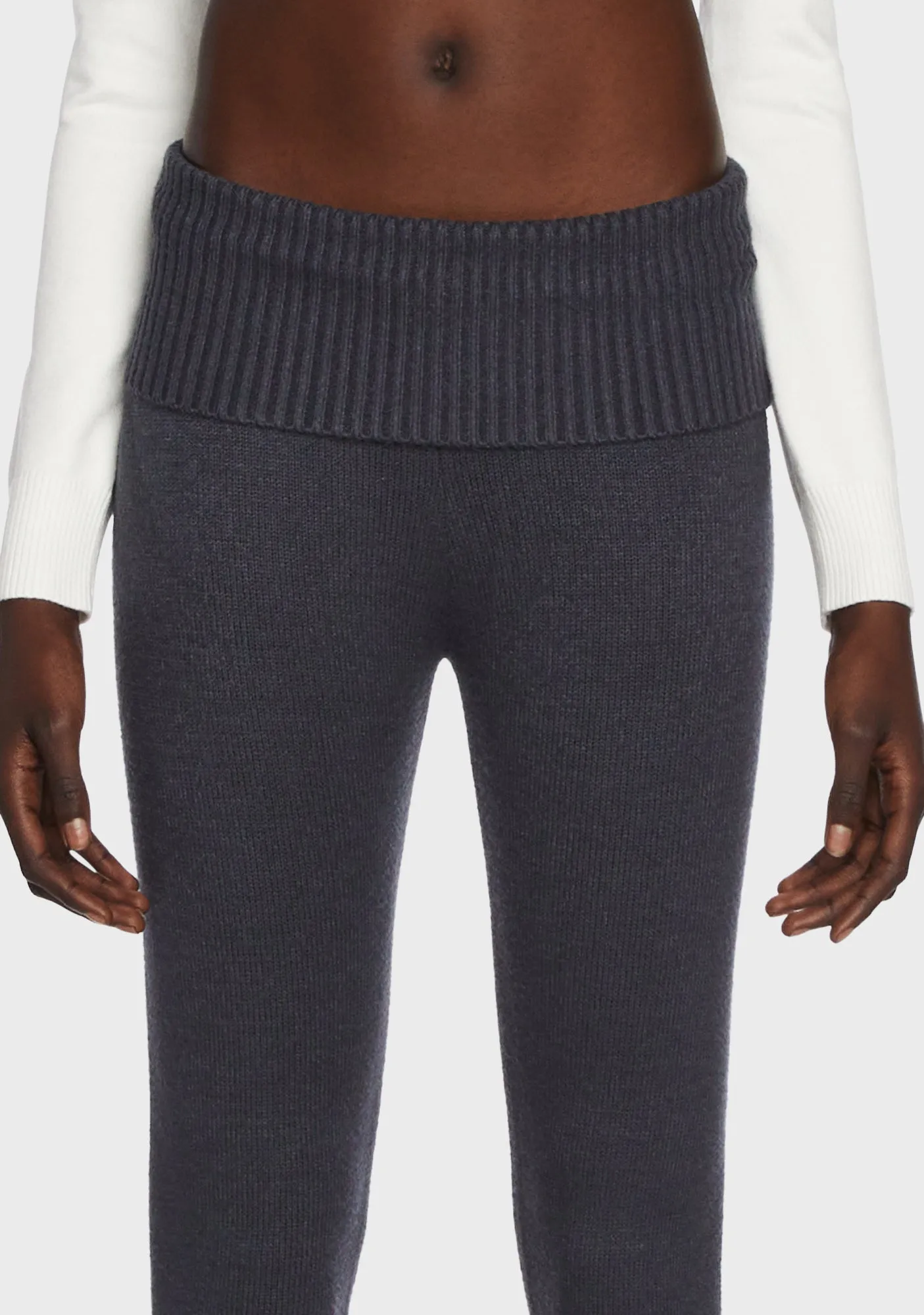 Desiree Knitted Fold Over Pants
