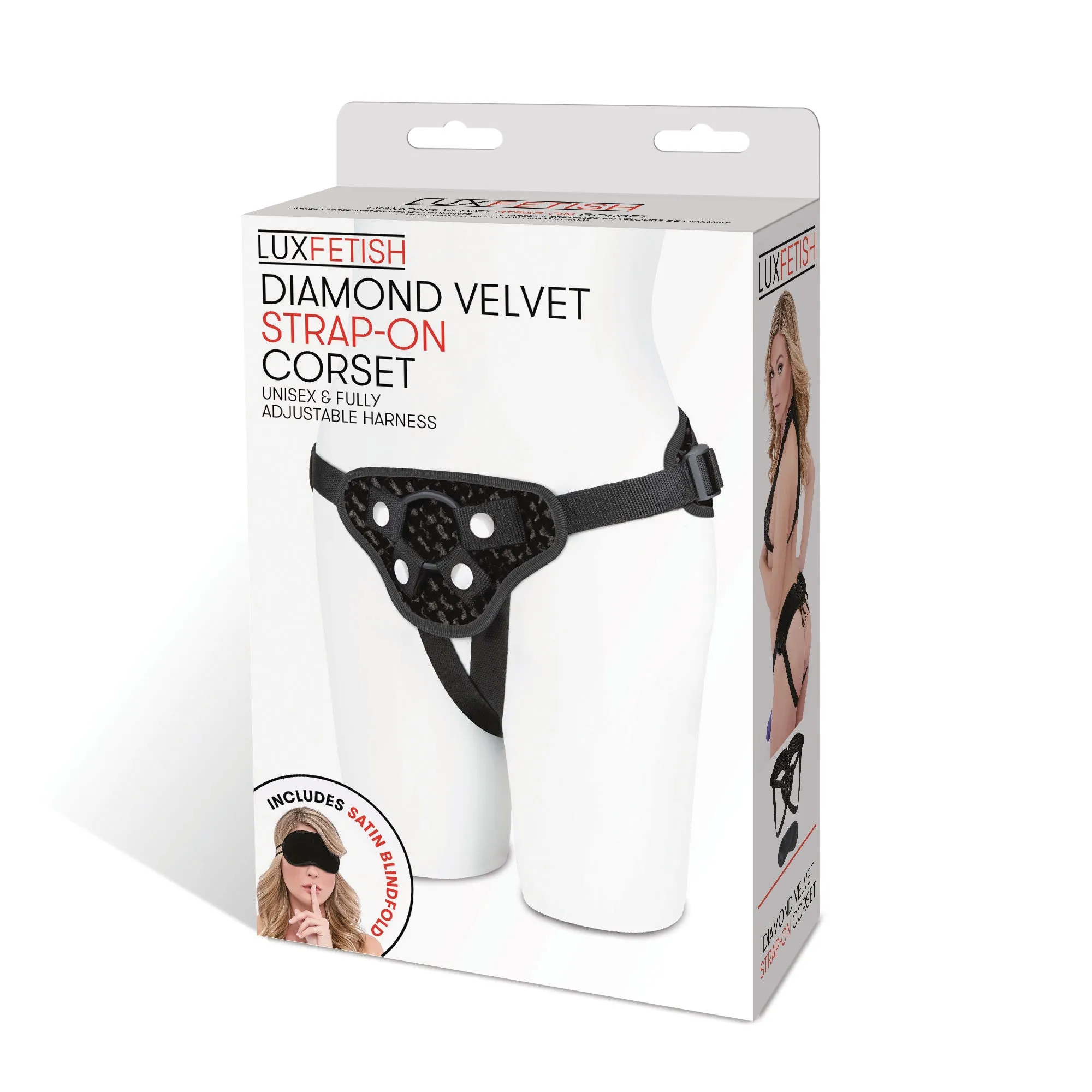 Diamond Velvet Strap-on Corset