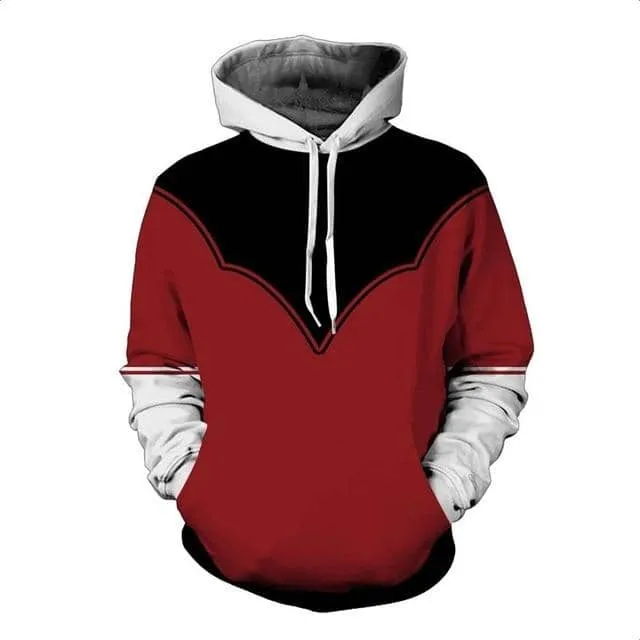 Dragon Red Black Pullover Hoodie